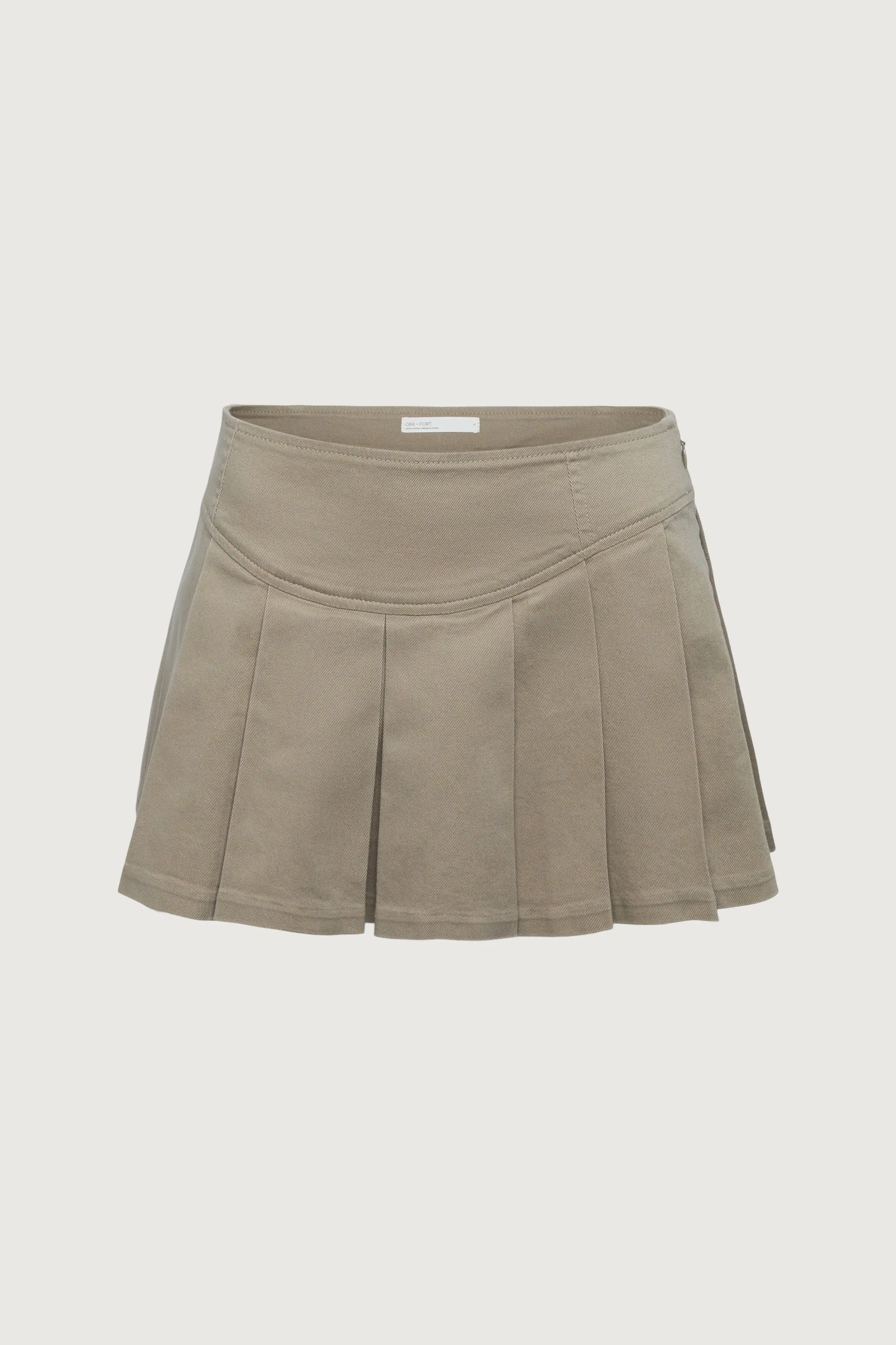 PLEATED TWILL MINI SKORT sold by OAK AND FORT product image thumbnail 5