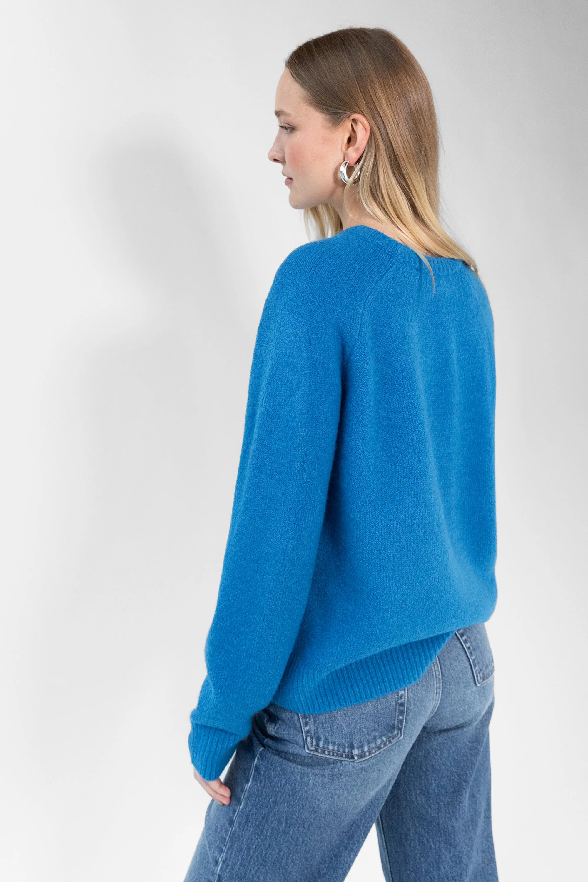 BLUE CREWNECK SWEATER sold by OAK AND FORT product image thumbnail 3