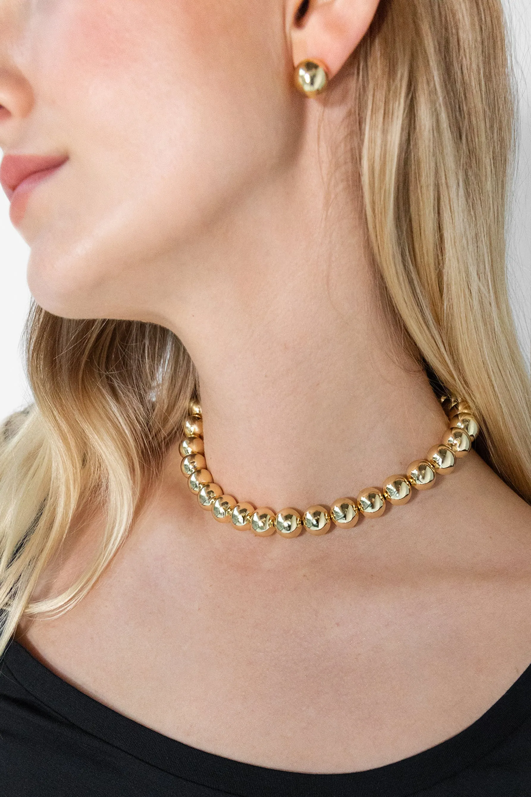 LARGE BALL NECKLACE sold by OAK AND FORT