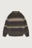 STRIPED TEXTURED KNIT CREWNECK SWEATER sold by OAK AND FORT