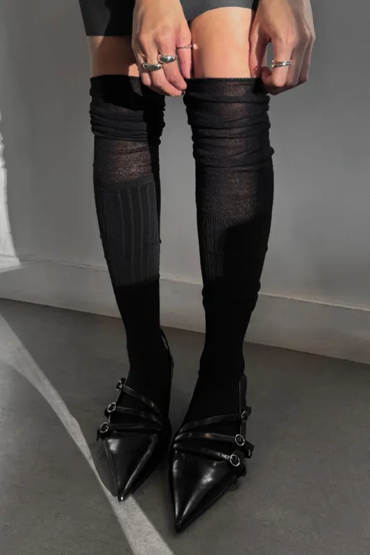 OVER THE KNEE MIXED PATTERN SOCKS sold by OAK AND FORT