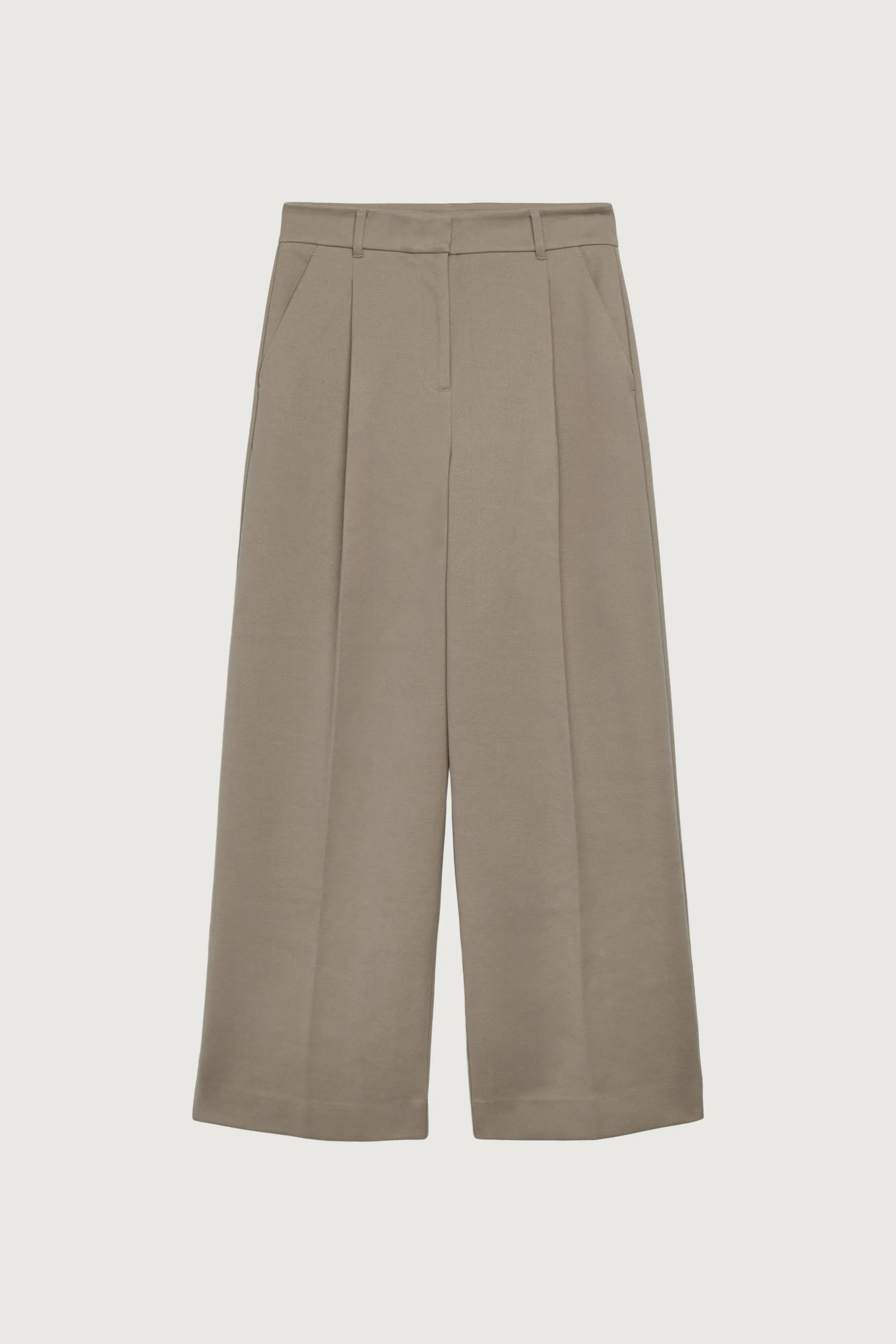 HIGH-RISE STRAIGHT LEG TROUSER WITH PLEATS sold by OAK AND FORT product image thumbnail 4