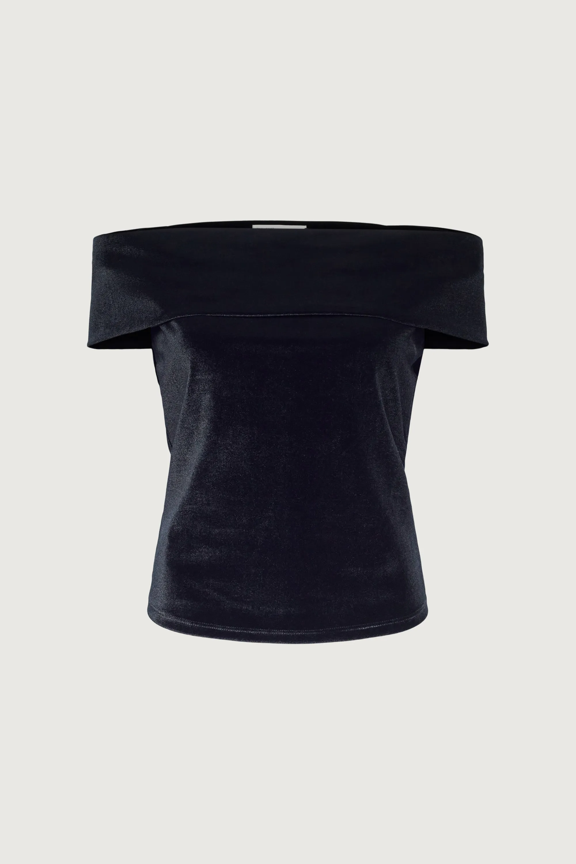 VELVET OFF THE SHOULDER TOP sold by OAK AND FORT product image thumbnail 5