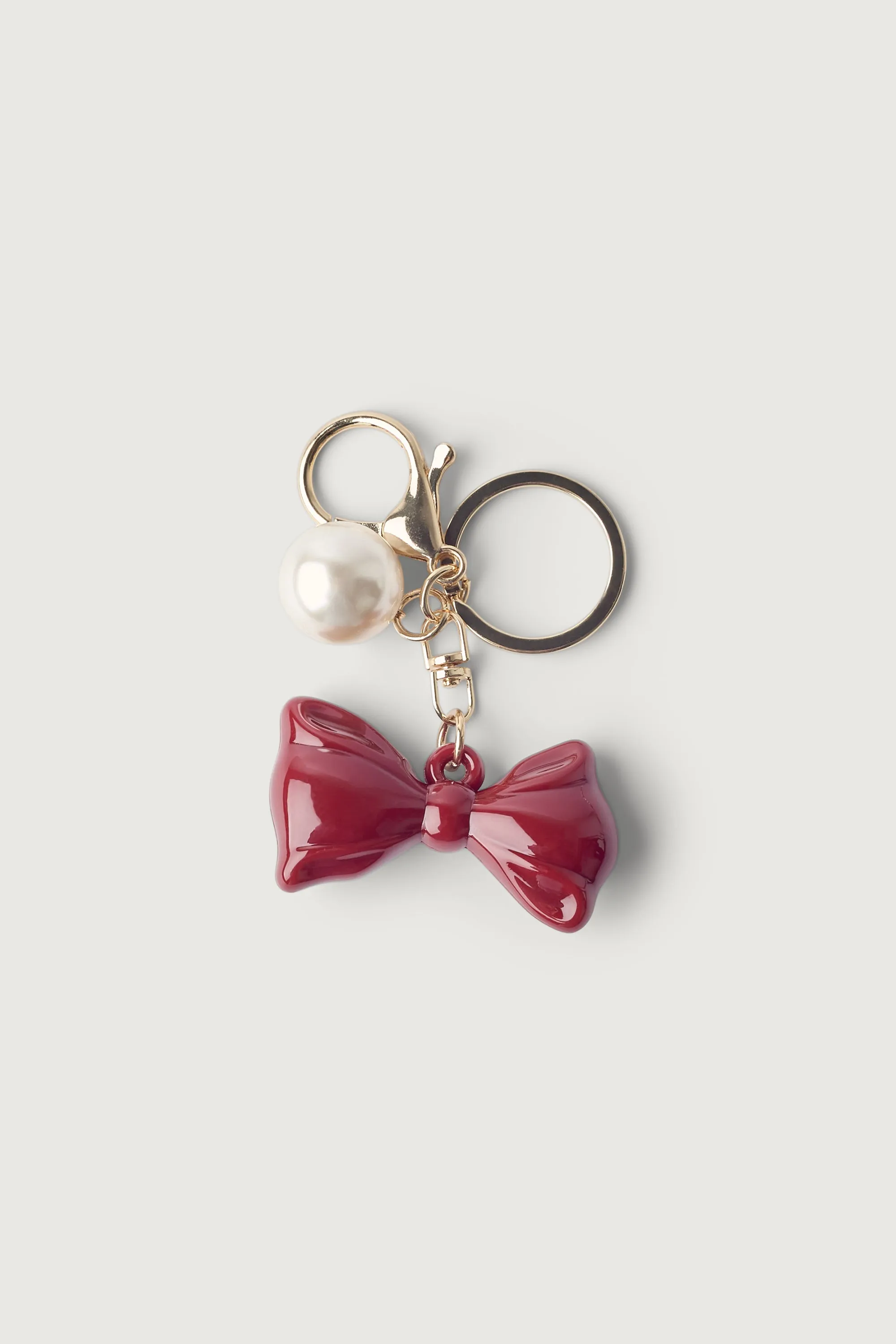 BOW AND PEARL BAG CHARM sold by OAK AND FORT product image thumbnail 3