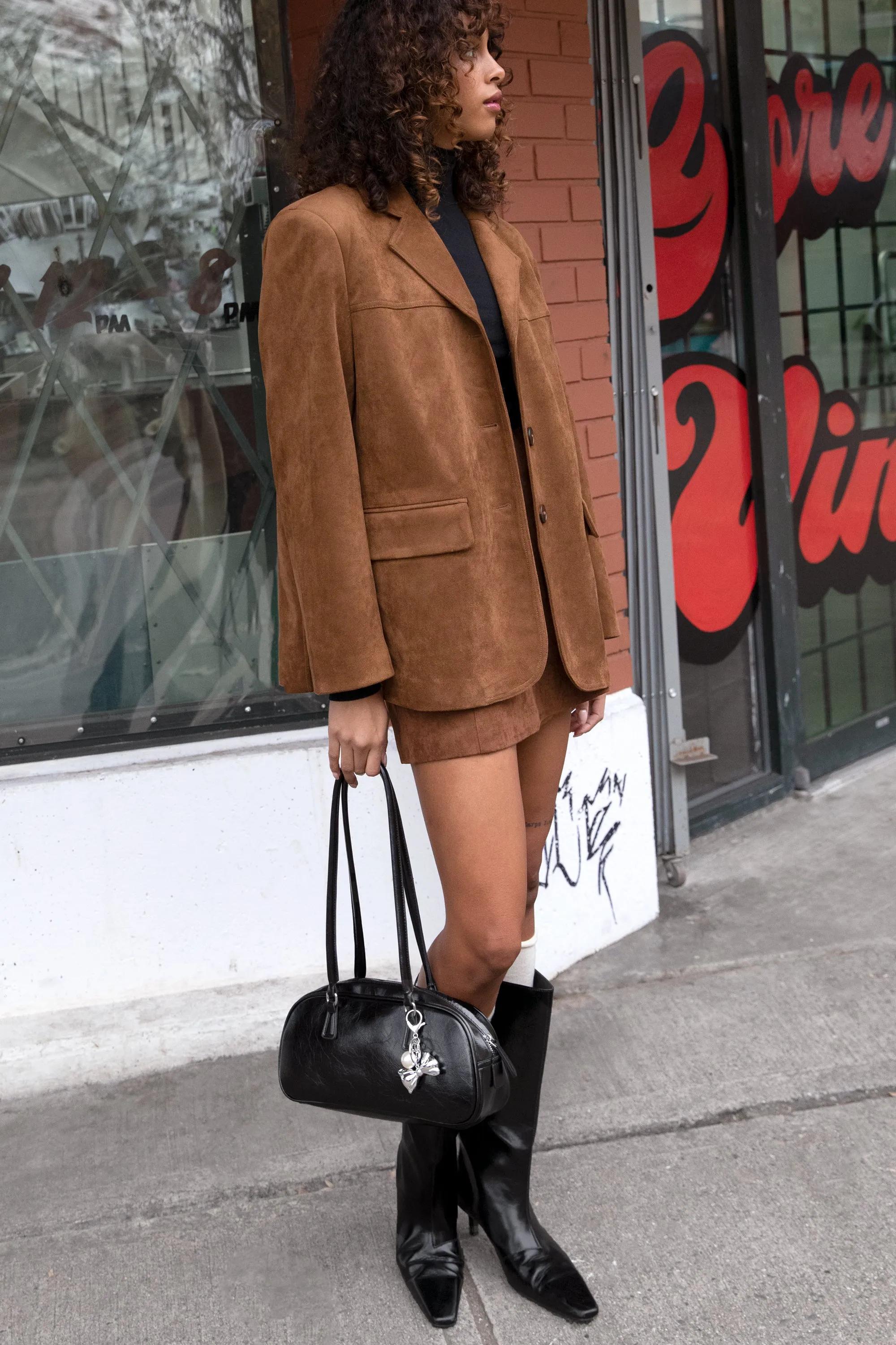 BOW AND PEARL BAG CHARM sold by OAK AND FORT product image thumbnail 2