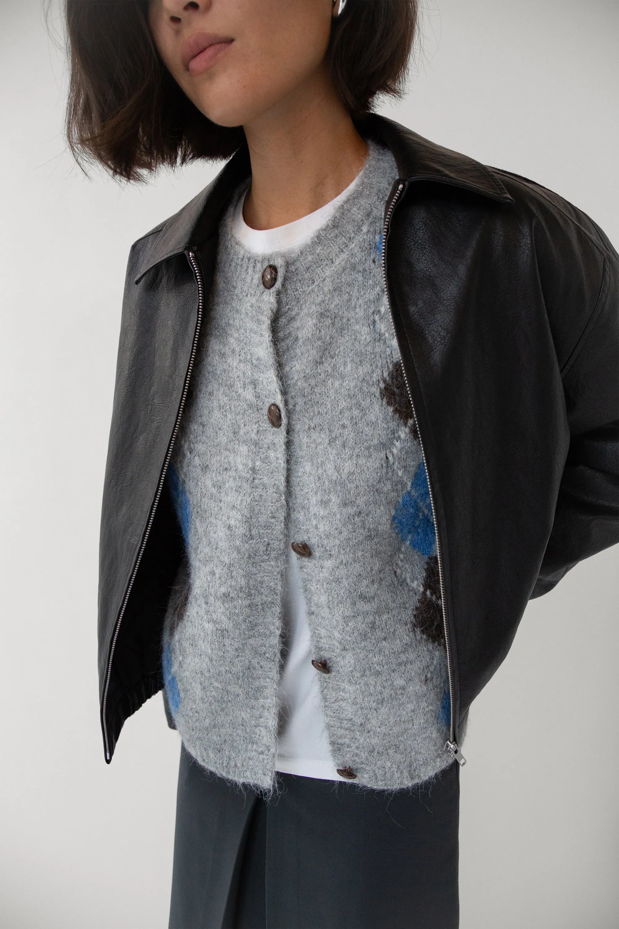 ARGYLE PATTERN CARDIGAN sold by OAK AND FORT product image thumbnail 5