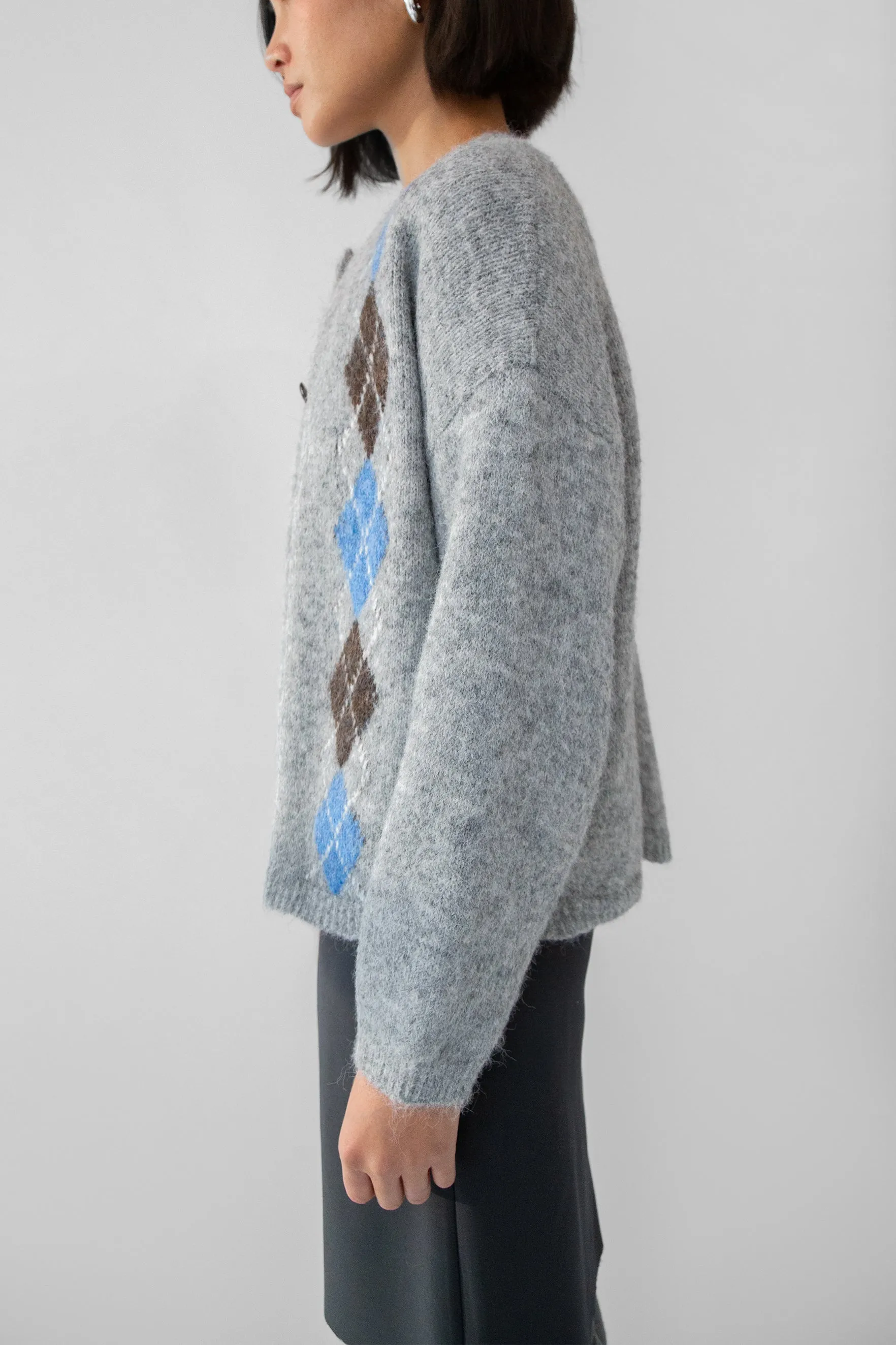 ARGYLE PATTERN CARDIGAN sold by OAK AND FORT product image thumbnail 3