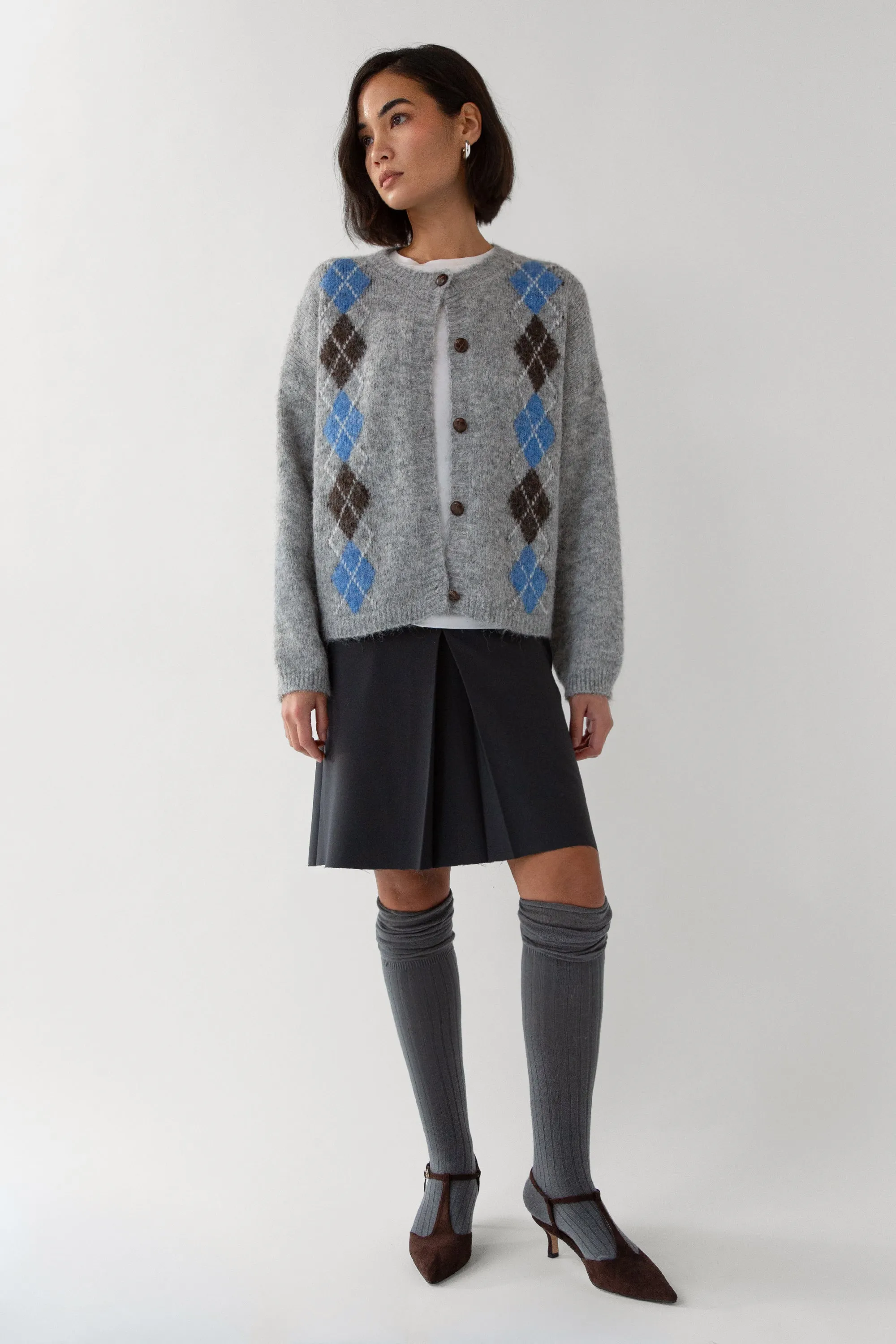 ARGYLE PATTERN CARDIGAN sold by OAK AND FORT product image thumbnail 2