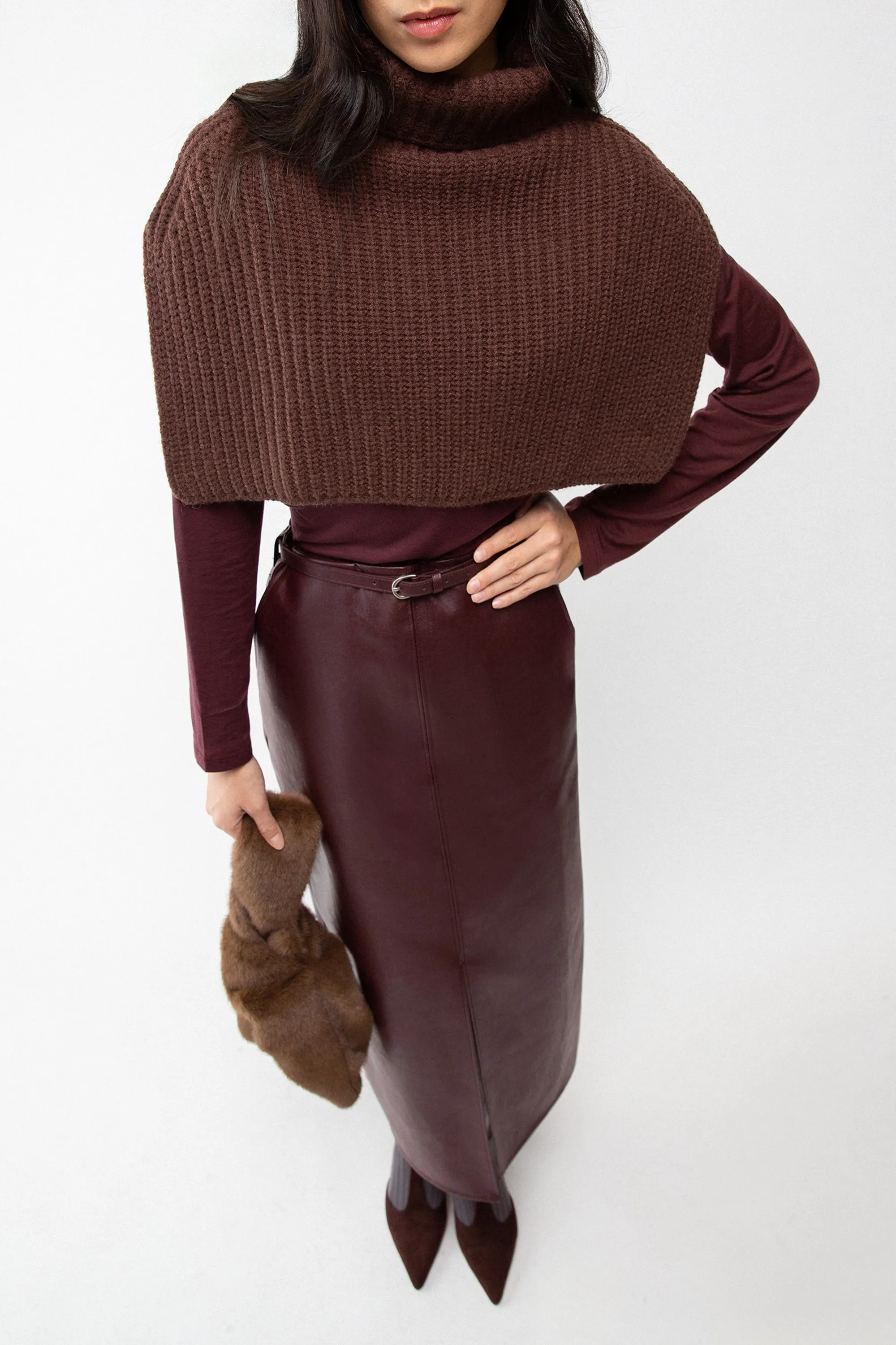 RIBBED KNIT NECK WARMER sold by OAK AND FORT product image thumbnail 2