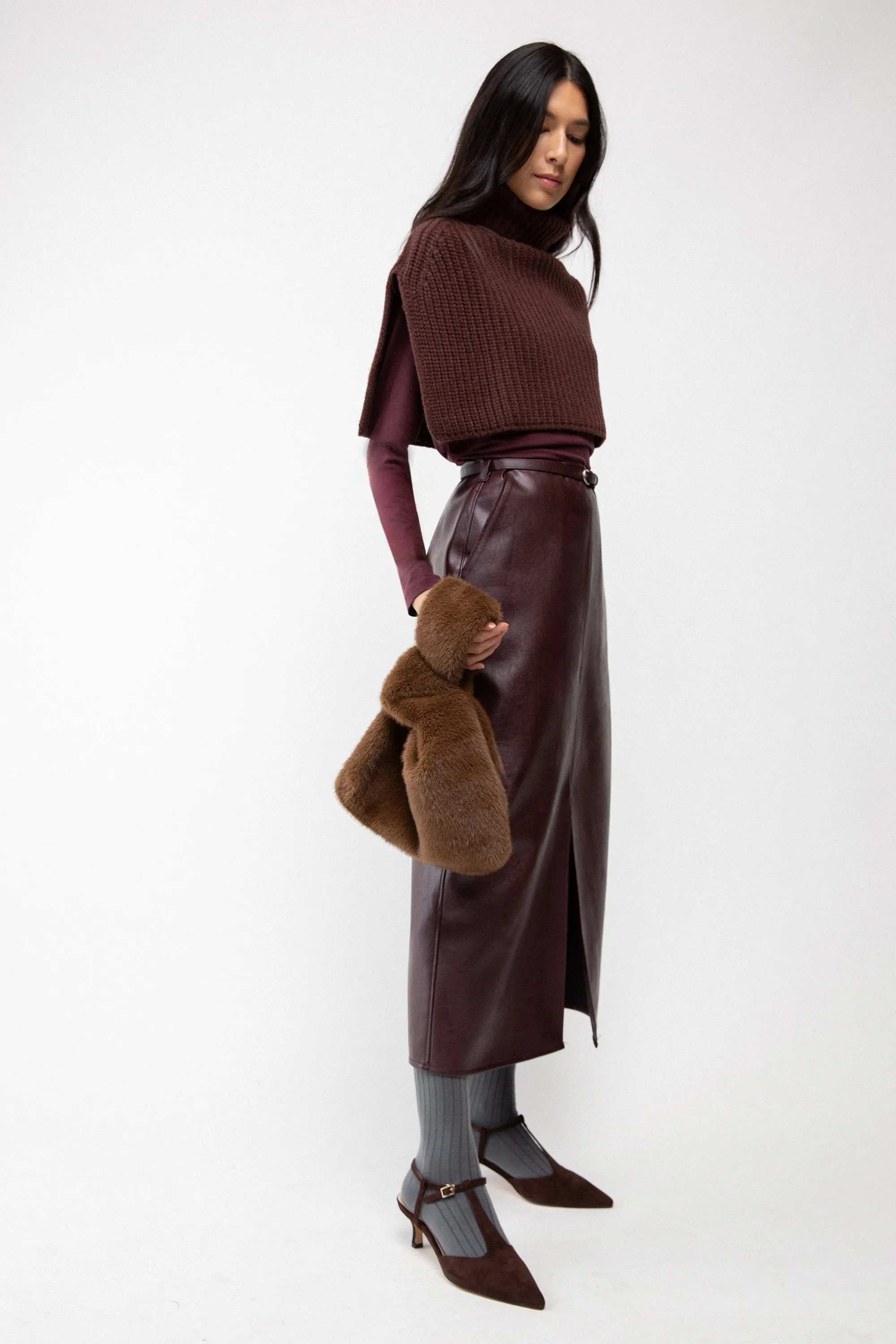 RIBBED KNIT NECK WARMER sold by OAK AND FORT product image thumbnail 3