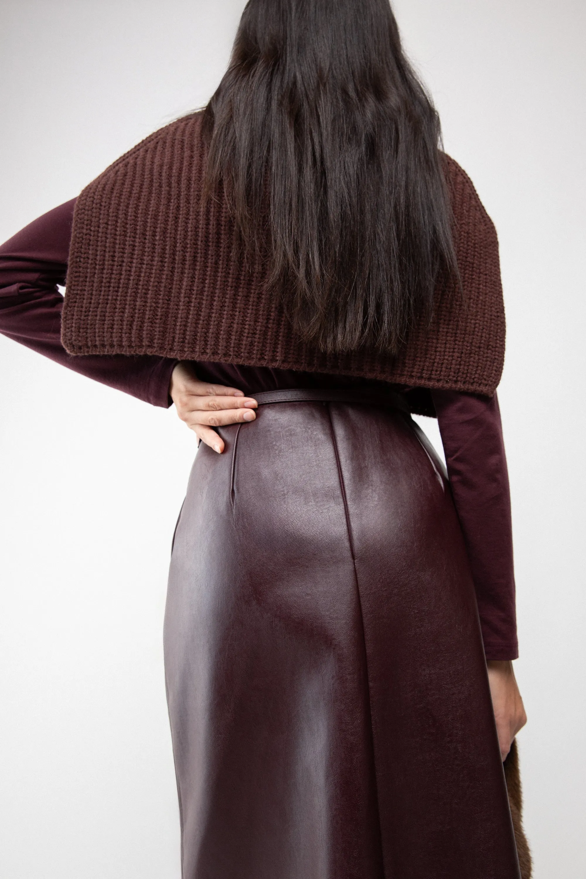 RIBBED KNIT NECK WARMER sold by OAK AND FORT product image thumbnail 4