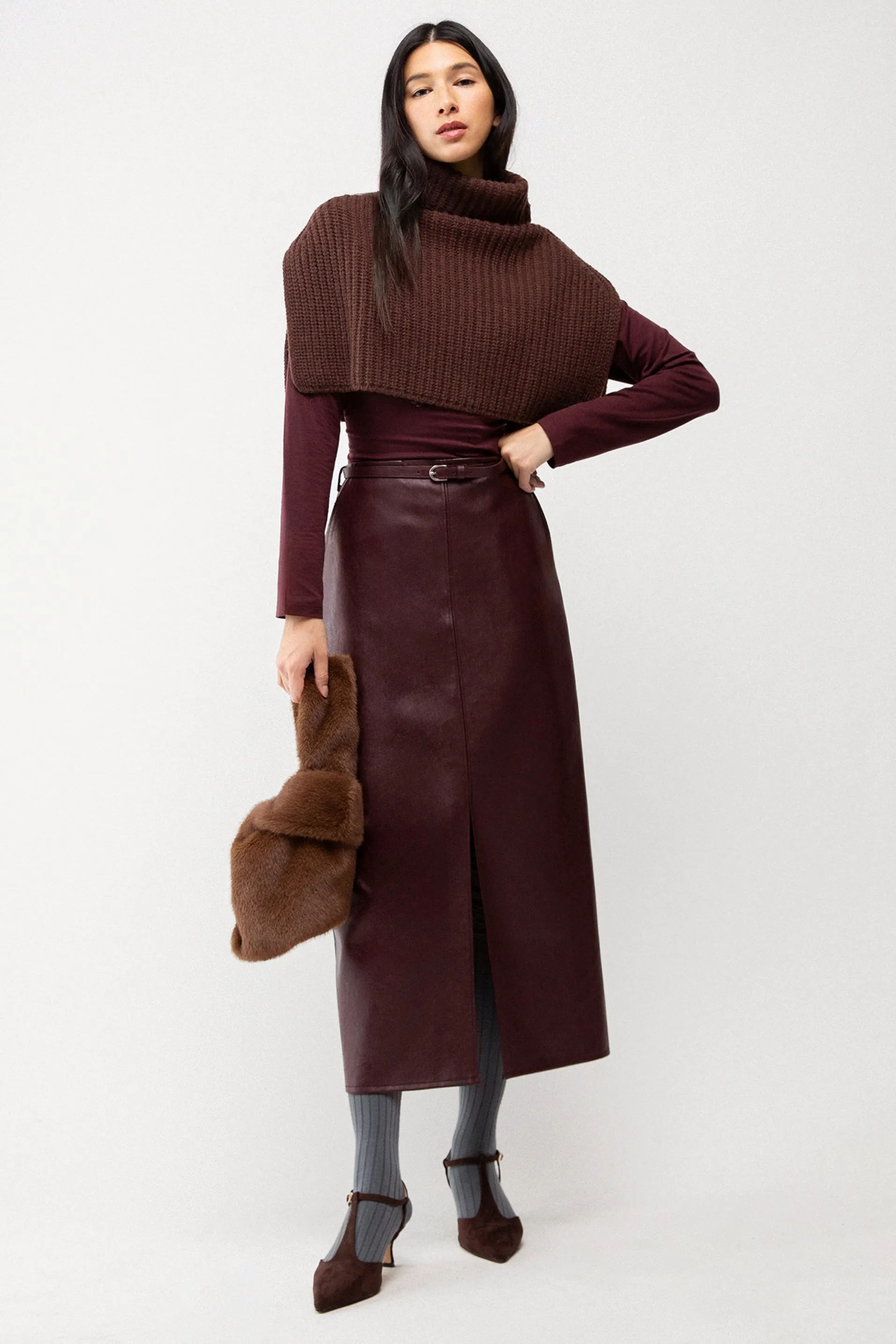 RIBBED KNIT NECK WARMER sold by OAK AND FORT