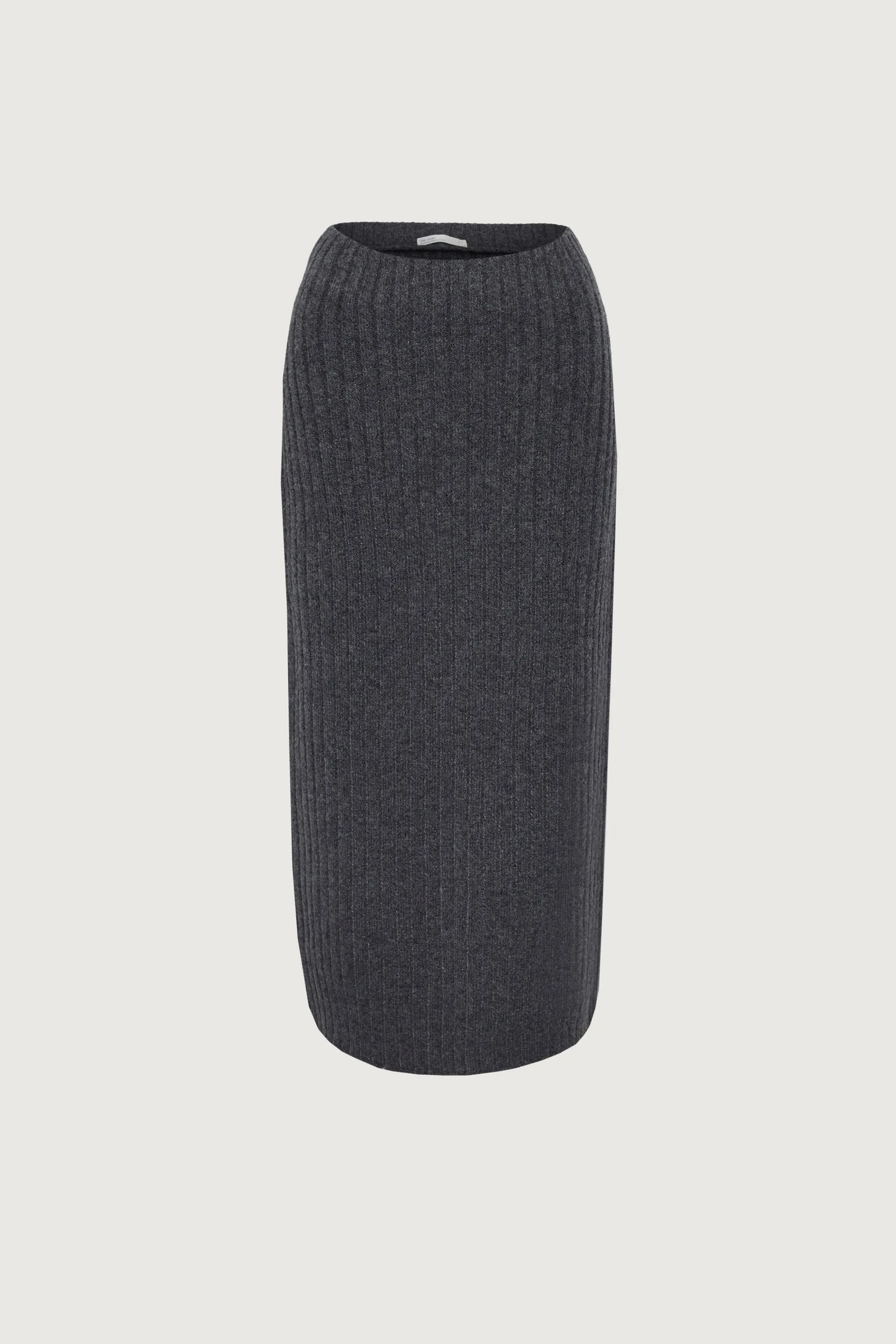 HIGH-RISE RIBBED KNIT MIDI SKIRT sold by OAK AND FORT product image thumbnail 5