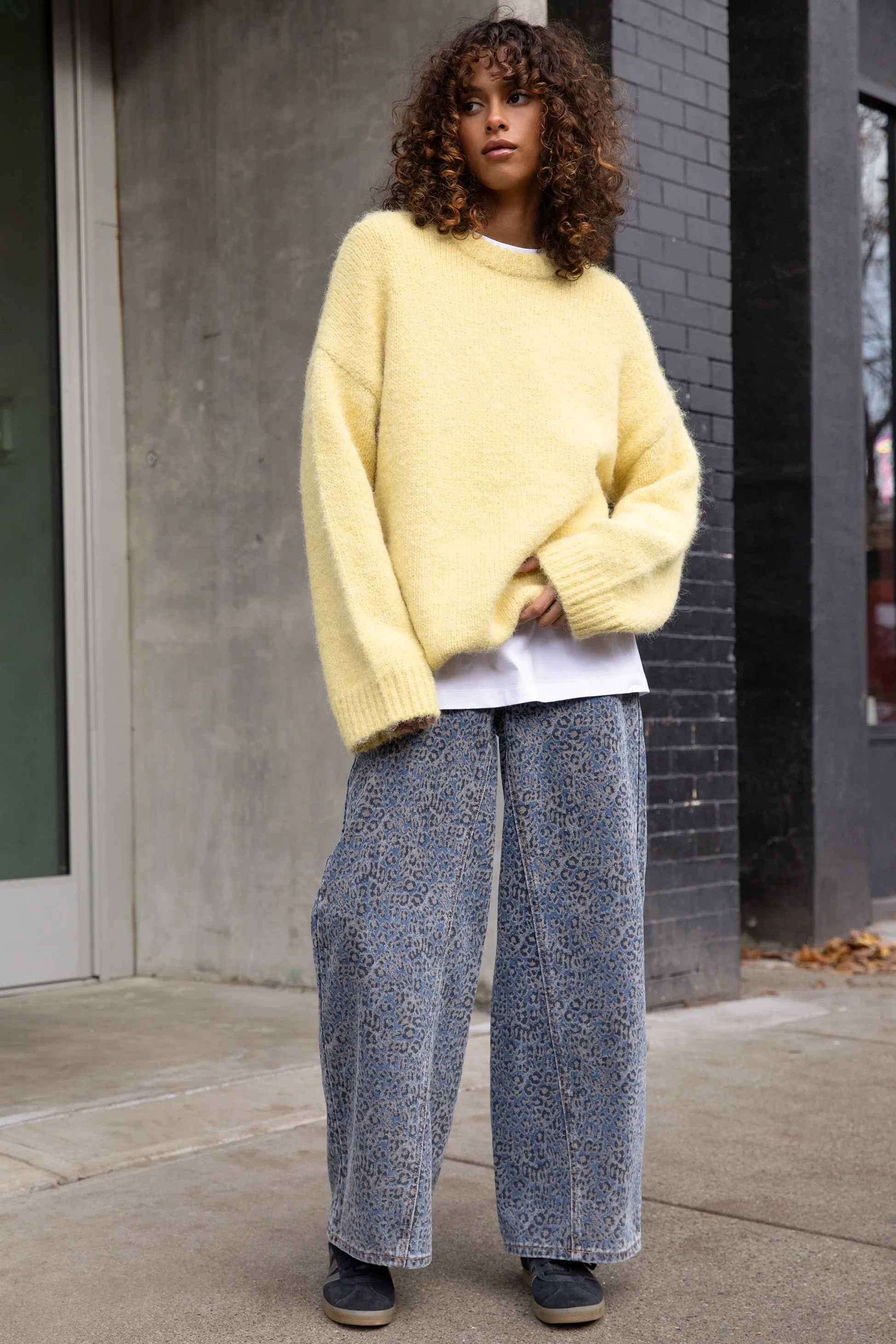 LEOPARD PRINT DENIM sold by OAK AND FORT