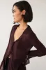 SHEER CHIFFON COLLARED TIE FRONT BLOUSE sold by OAK AND FORT