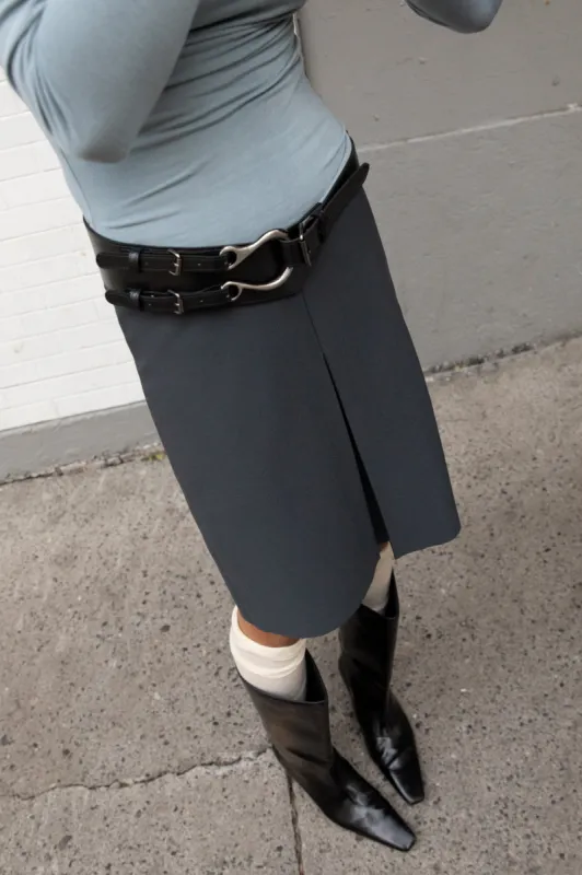 DUAL STRAP VEGAN LEATHER BELT sold by OAK AND FORT