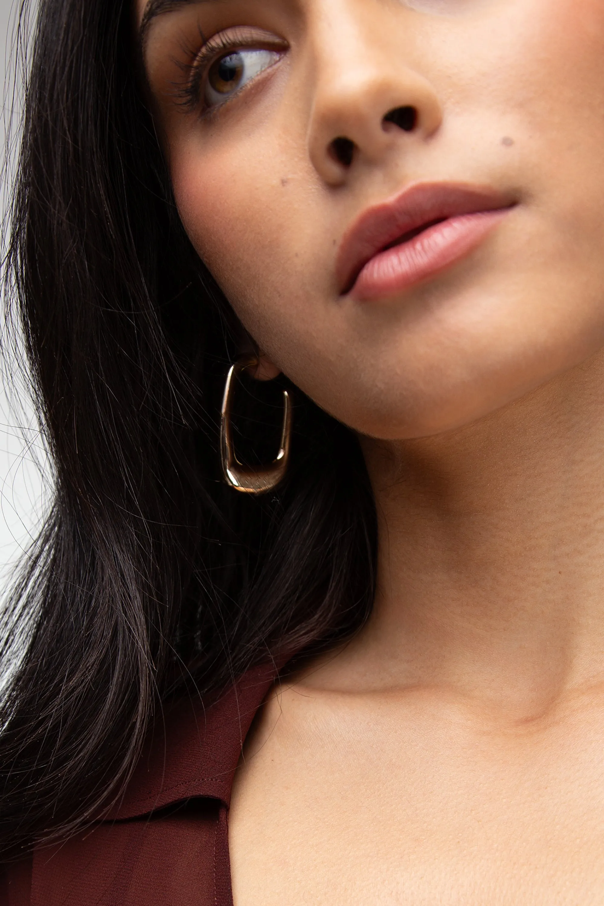 ROUNDED SQUARE HOOPS sold by OAK AND FORT product image thumbnail 2