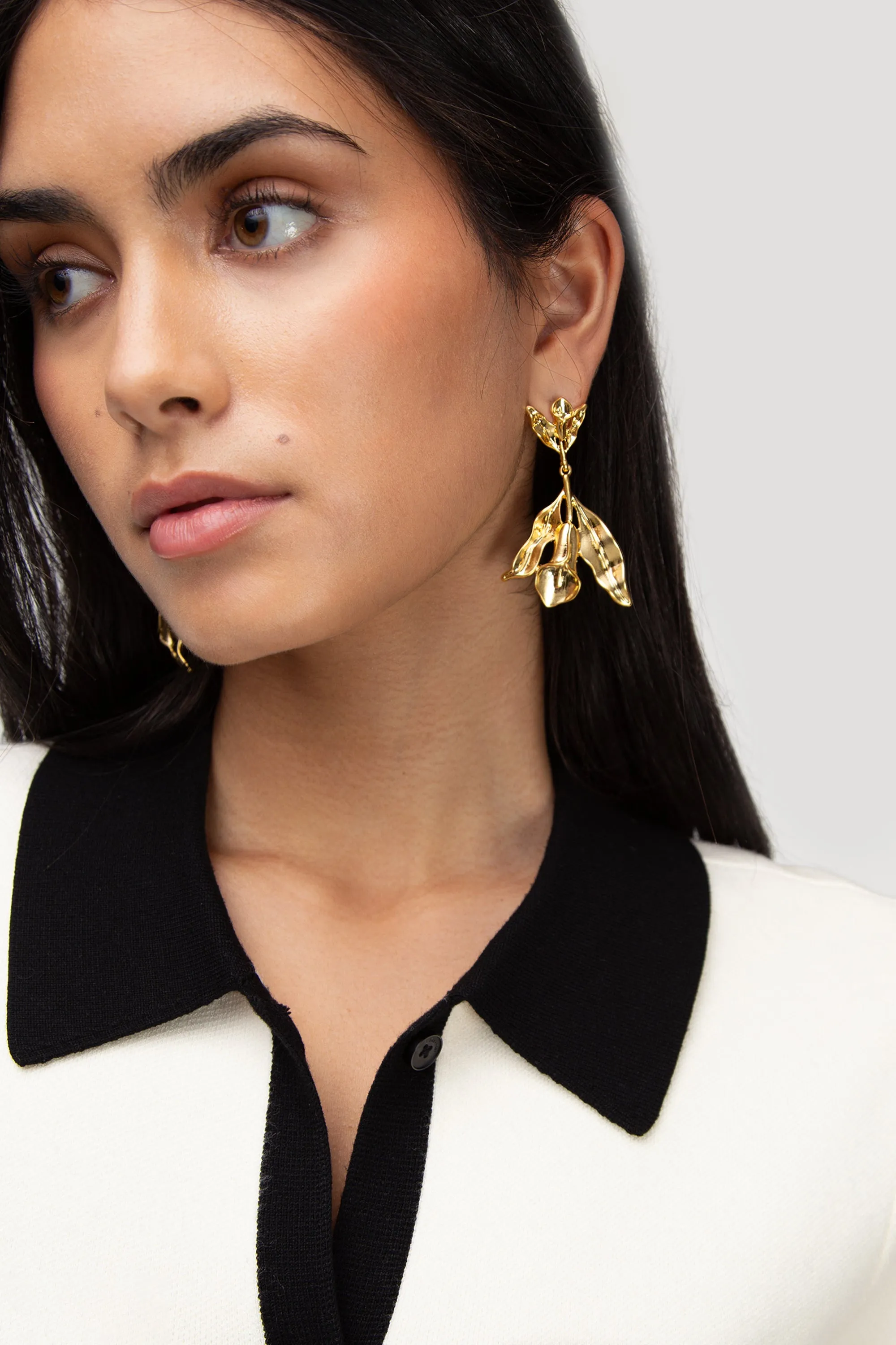 FLOWER DROP EARRING sold by OAK AND FORT