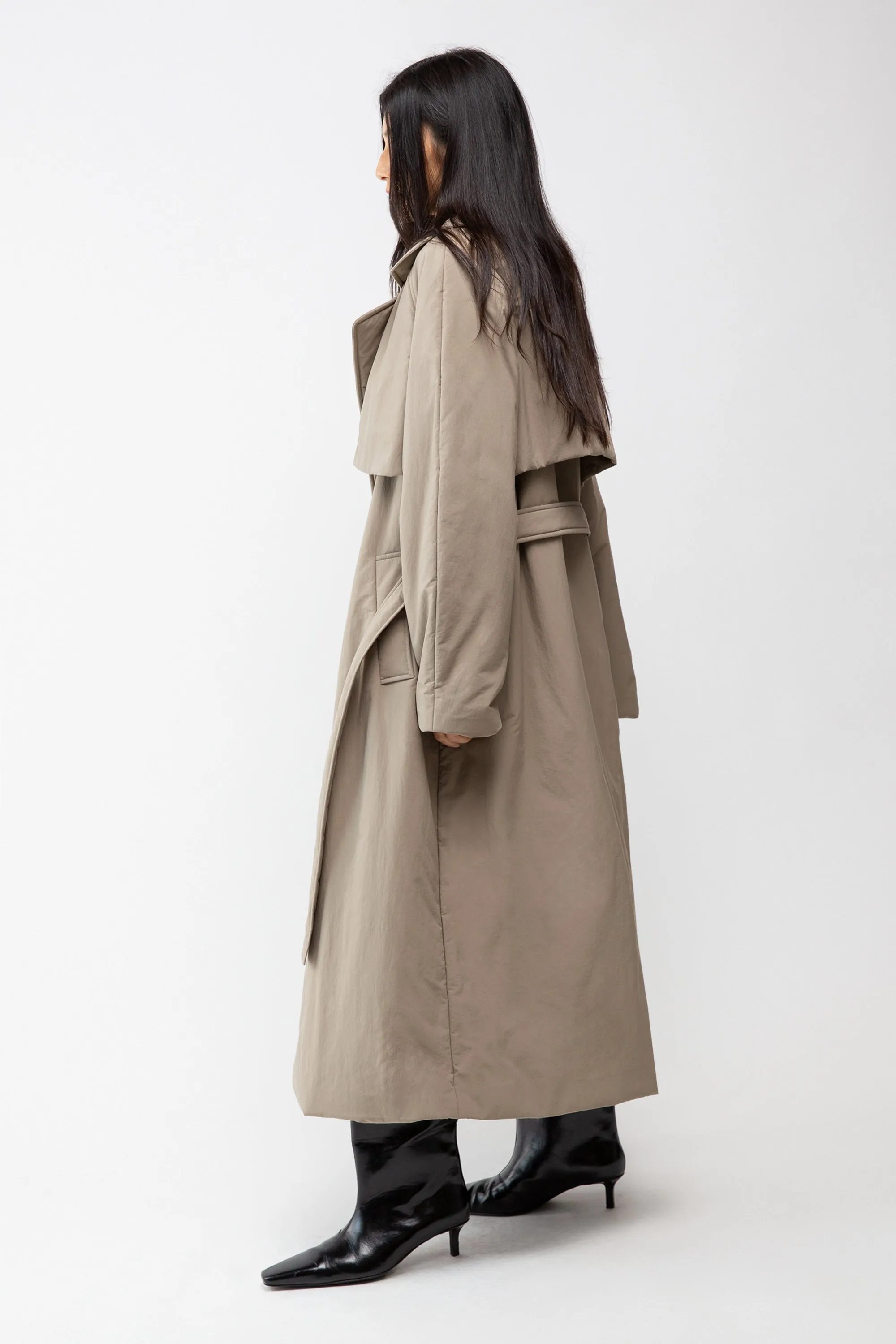 OVERSIZED PUFFER TRENCH COAT sold by OAK AND FORT product image thumbnail 5