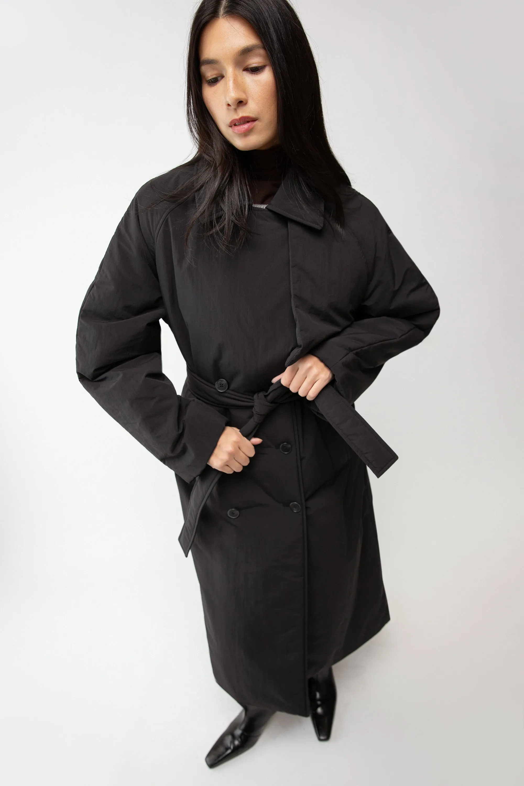 OVERSIZED PUFFER TRENCH COAT sold by OAK AND FORT product image thumbnail 2