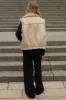 VEGAN SUEDE SHERPA AVIATOR VEST sold by OAK AND FORT