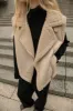 VEGAN SUEDE SHERPA AVIATOR VEST sold by OAK AND FORT