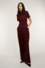 WIDE LEG TROUSER WITH BELT sold by OAK AND FORT