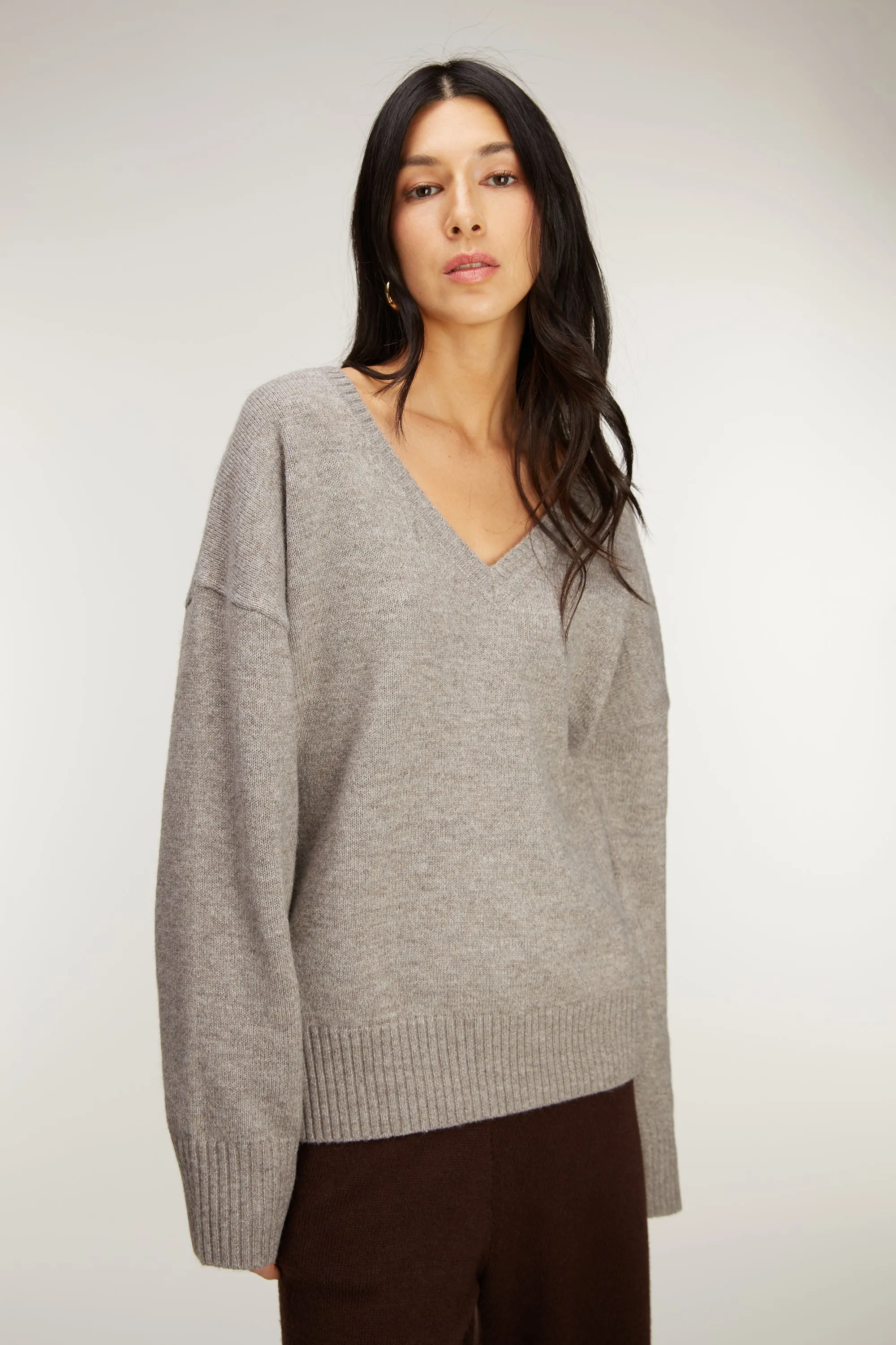 RELAXED FIT V-NECK SWEATER sold by OAK AND FORT product image thumbnail 2