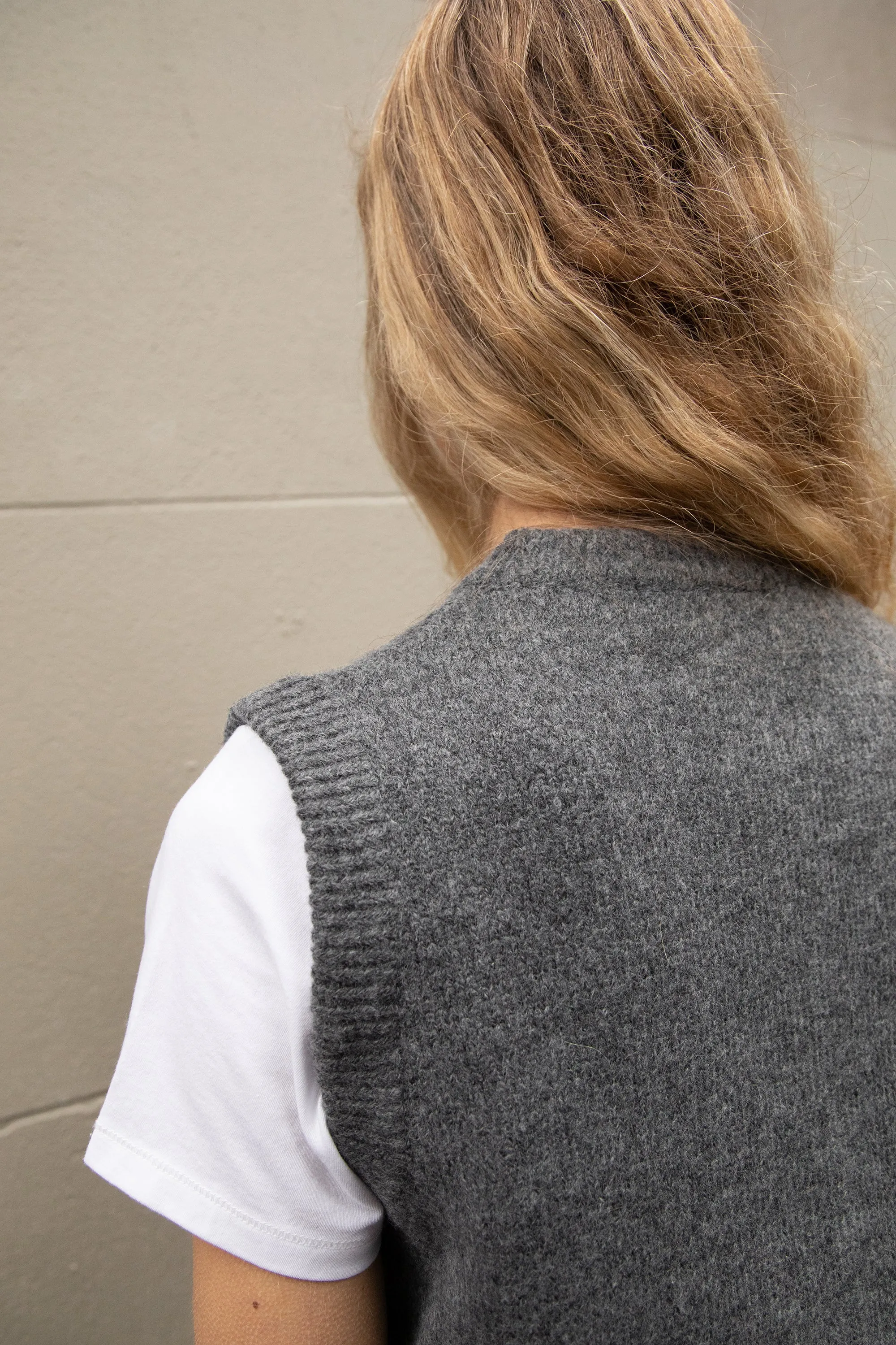 BUTTON UP KNIT VEST sold by OAK AND FORT product image thumbnail 3