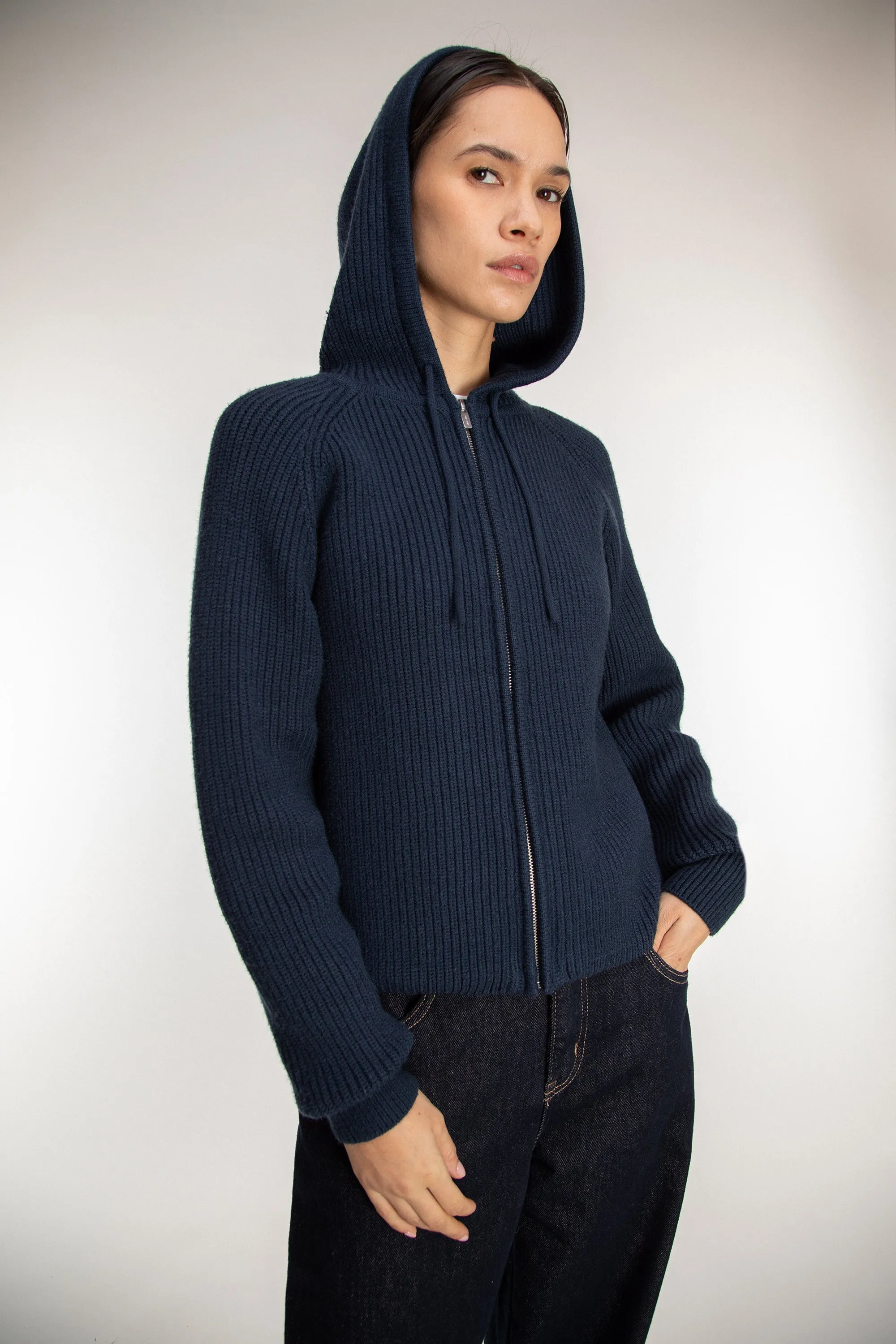 KNIT ZIP-UP HOODIE sold by OAK AND FORT product image thumbnail 2
