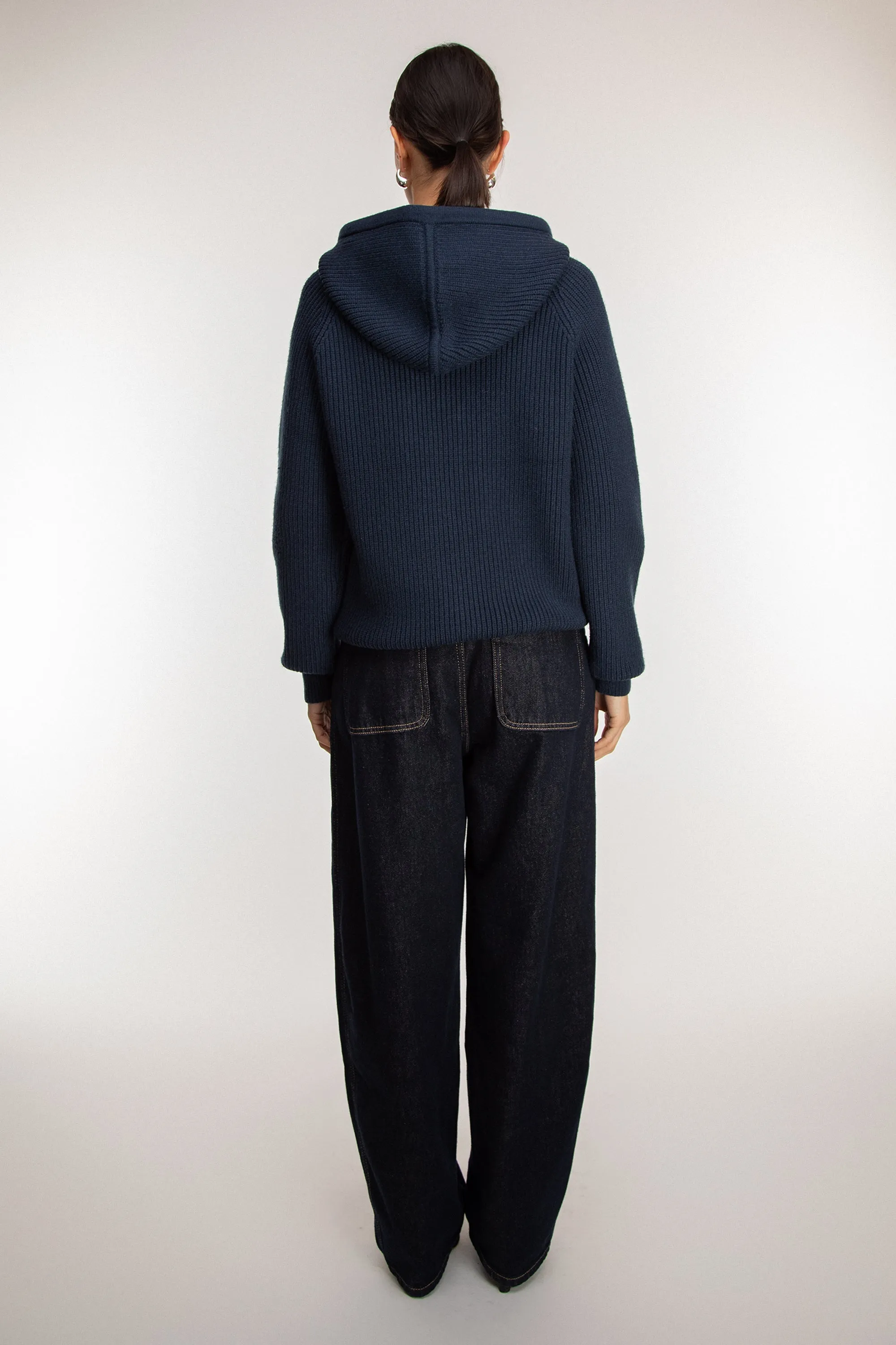 KNIT ZIP-UP HOODIE sold by OAK AND FORT product image thumbnail 4