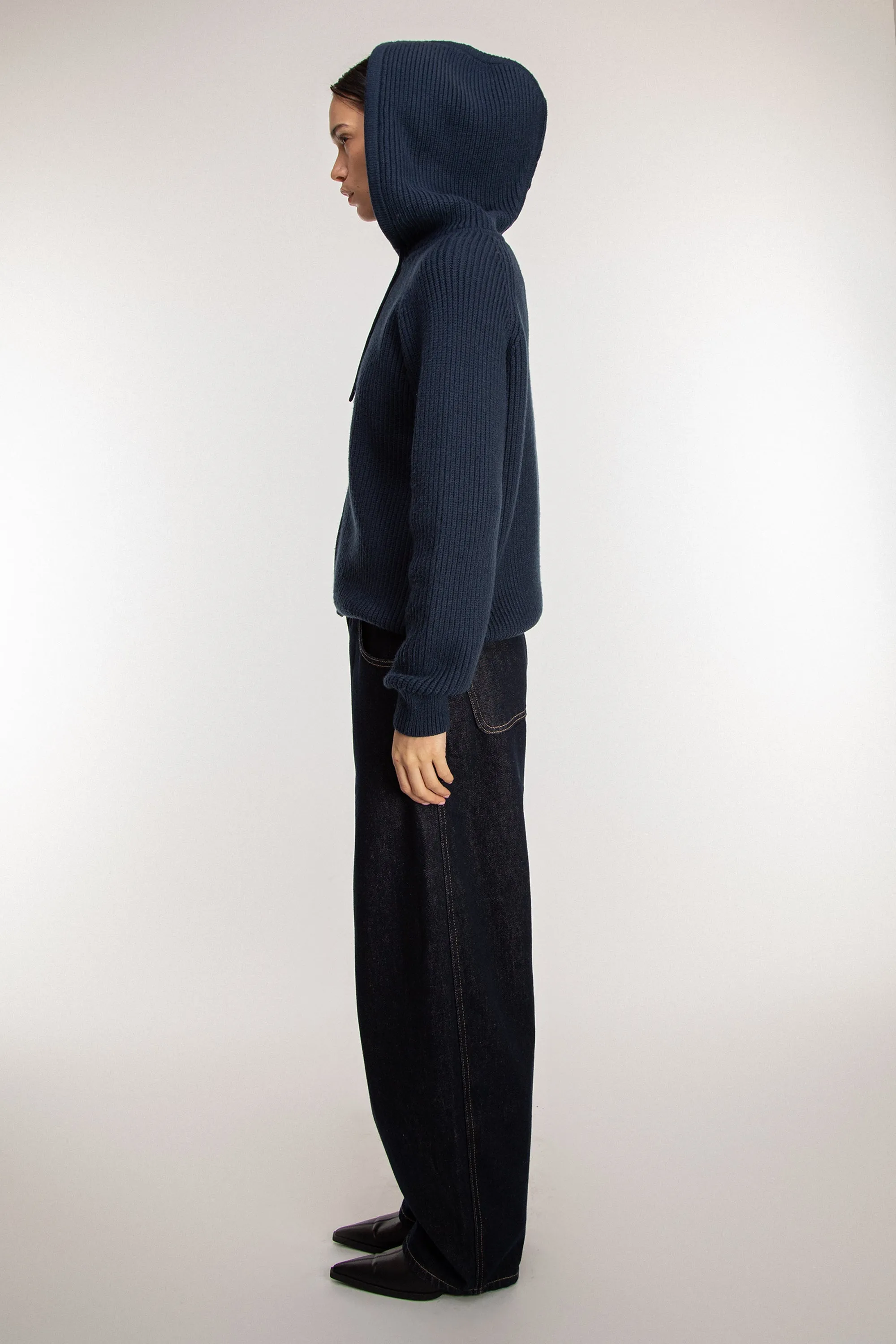 KNIT ZIP-UP HOODIE sold by OAK AND FORT product image thumbnail 3