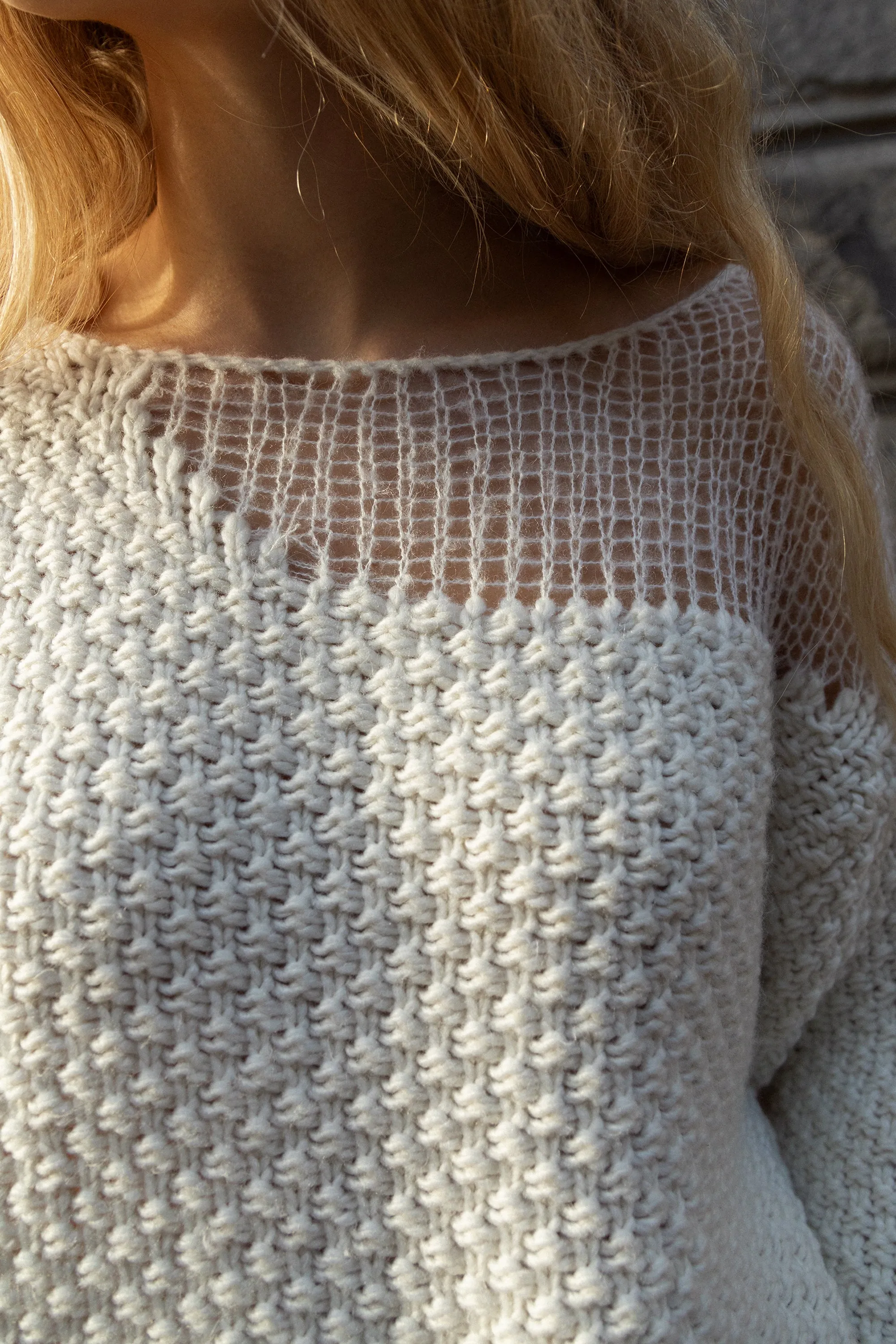 DISTRESSED DETAIL SWEATER sold by OAK AND FORT product image thumbnail 2