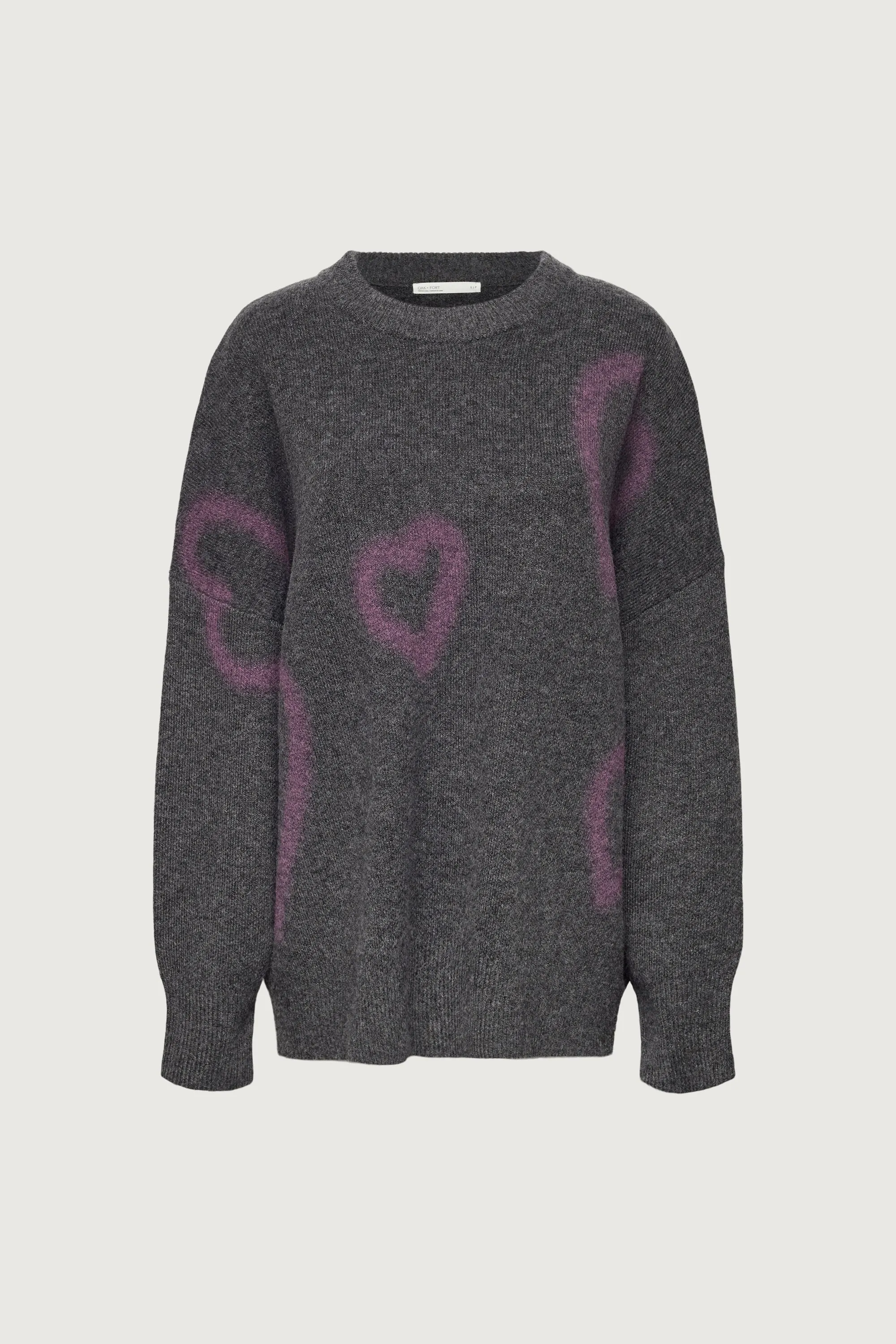 HEART SPRAY PAINT EFFECT SWEATER sold by OAK AND FORT product image thumbnail 5