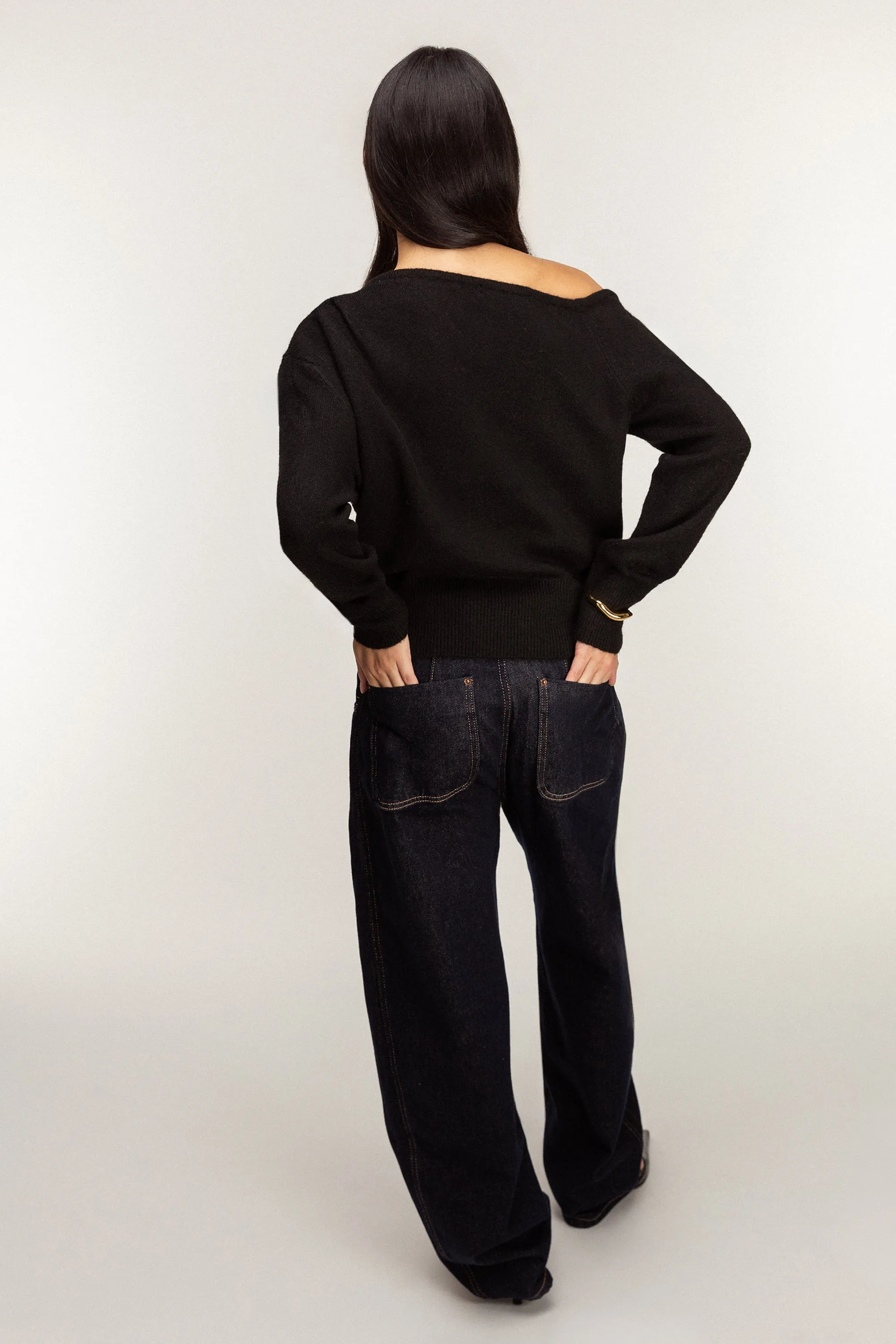 OFF SHOULDER SWEATER sold by OAK AND FORT product image thumbnail 4