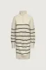 STRIPED HALF-ZIP KNIT DRESS sold by OAK AND FORT