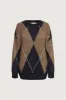 OVERSIZED ARGYLE SWEATER sold by OAK AND FORT