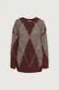 OVERSIZED ARGYLE SWEATER sold by OAK AND FORT