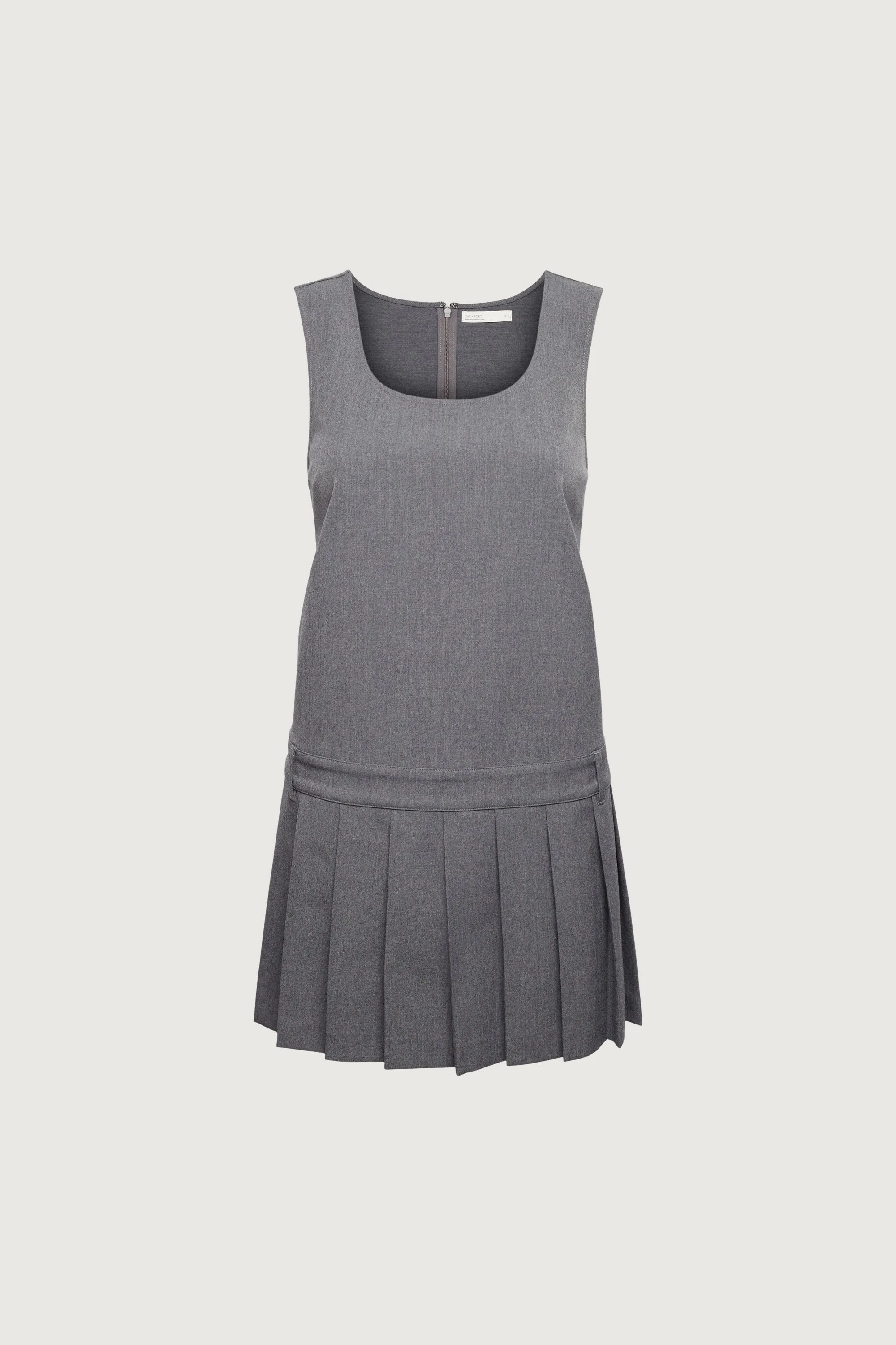 PLEATED SCOOP NECK MINI DRESS sold by OAK AND FORT product image thumbnail 5