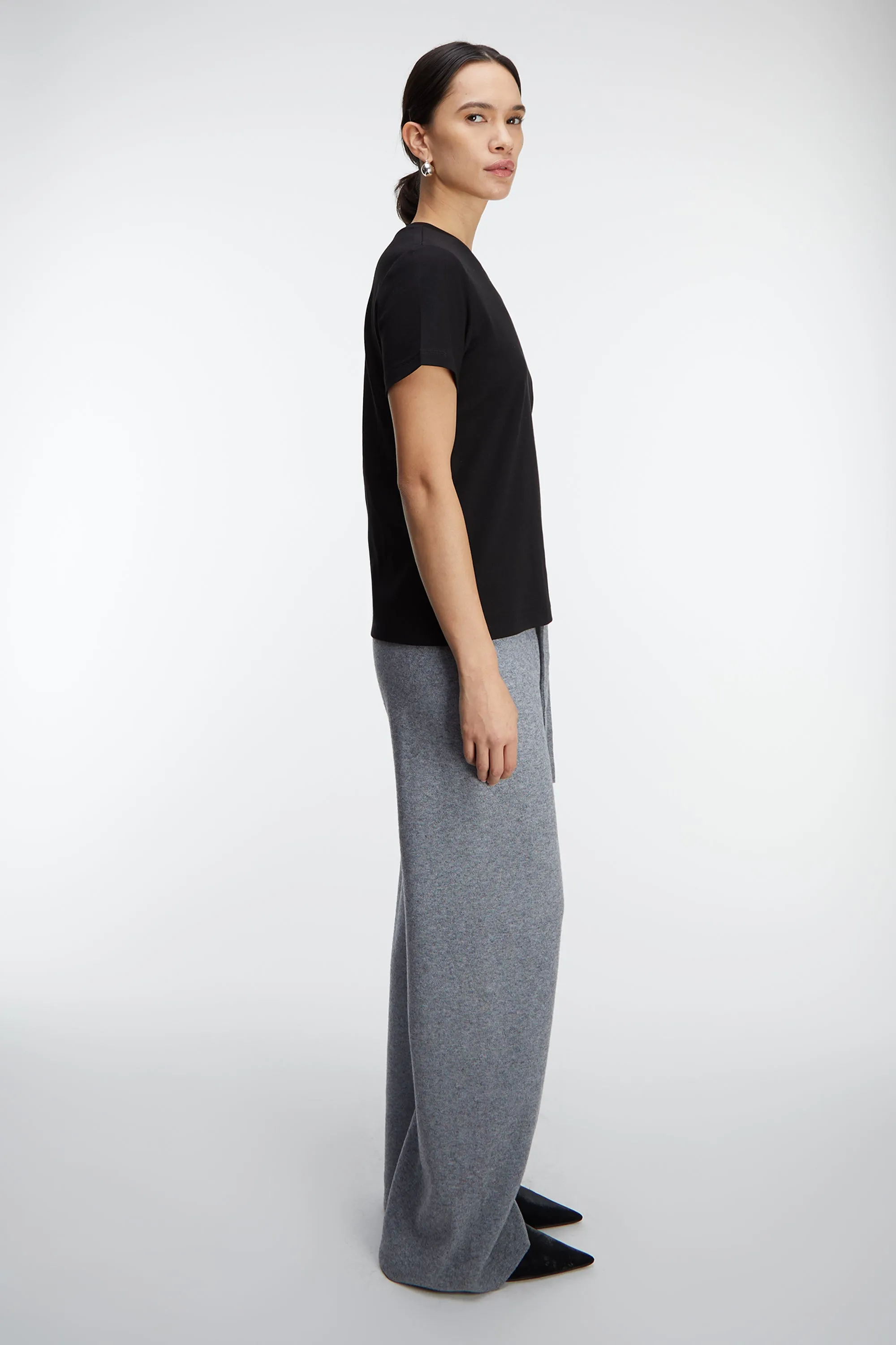 COTTON DOUBLE-KNIT CREWNECK T-SHIRT sold by OAK AND FORT product image thumbnail 3