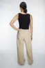 BOTTOM SNAP COTTON TWILL PANTS sold by OAK AND FORT