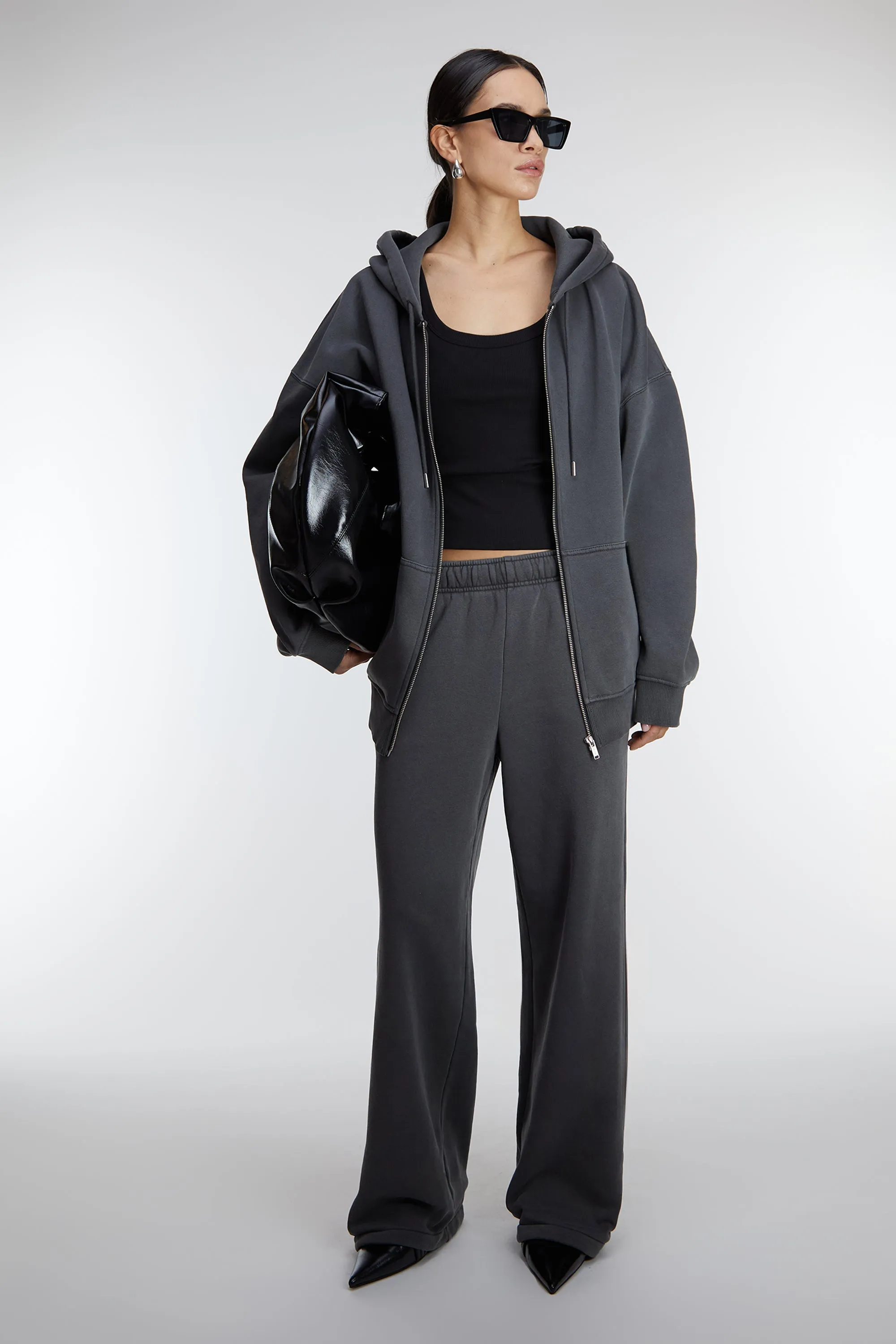 FLEECE STUDIO ZIP-UP HOODIE sold by OAK AND FORT product image thumbnail 5