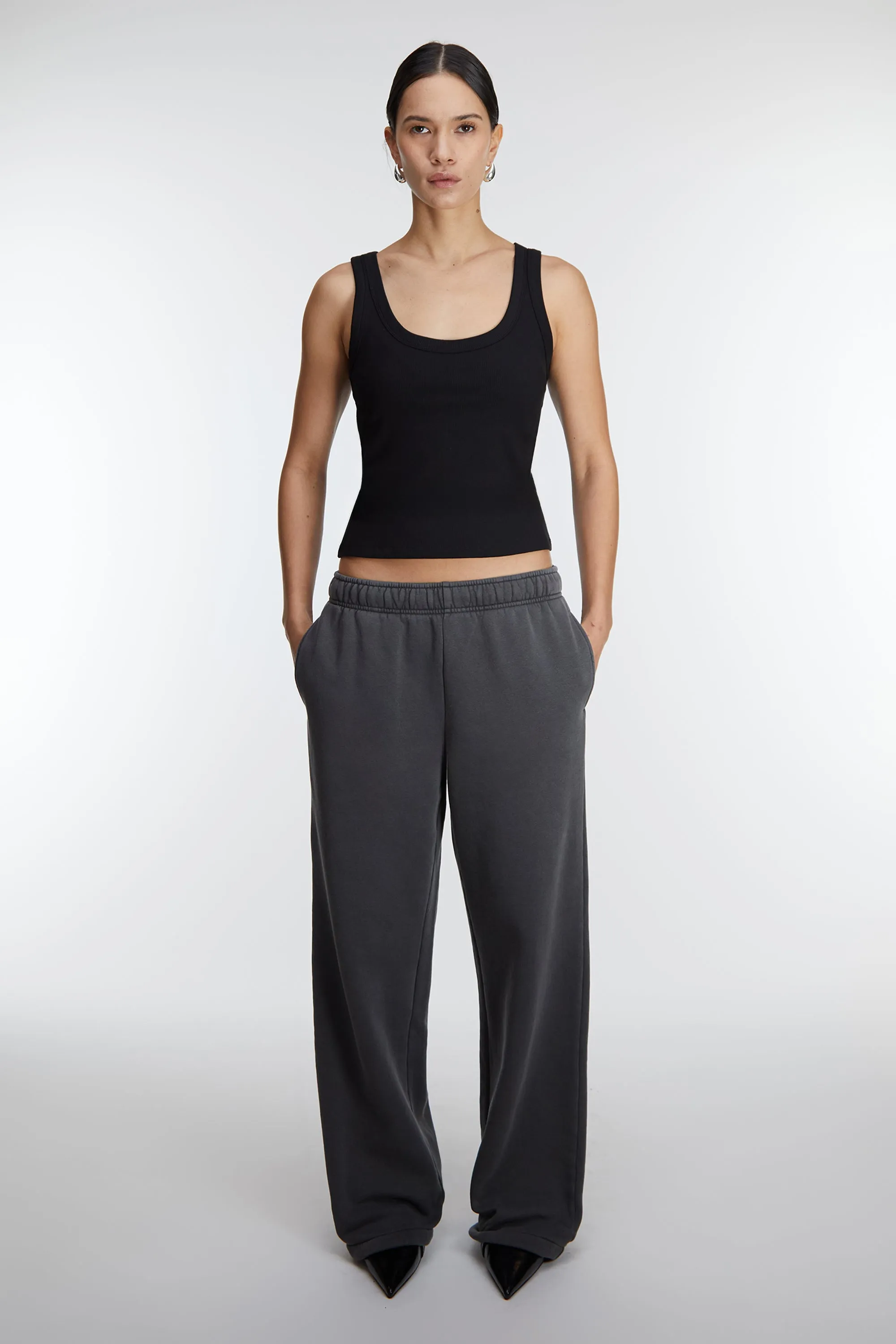 FLEECE STUDIO STRAIGHT LEG SWEATPANT sold by OAK AND FORT