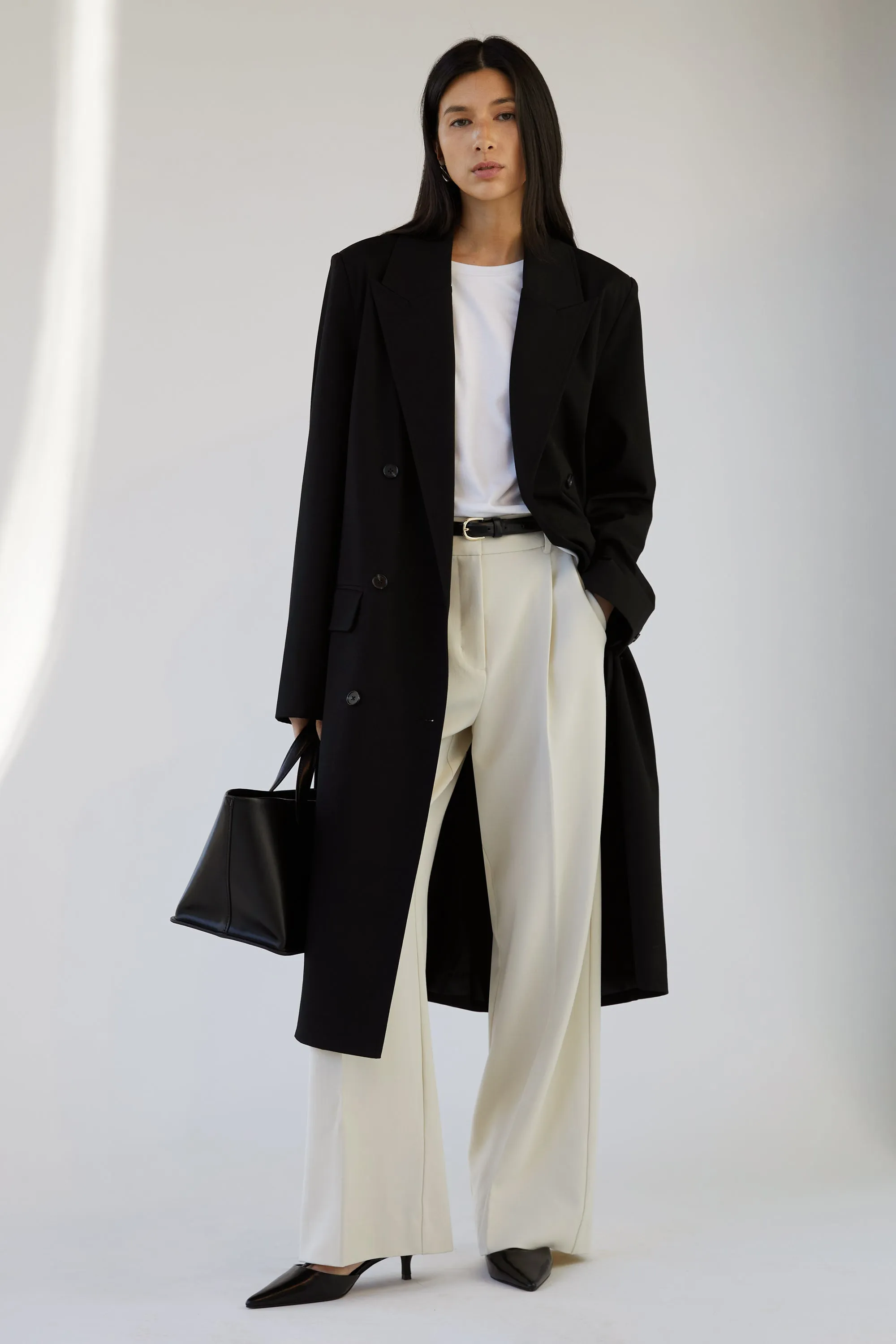 HIGH-RISE STRAIGHT LEG TROUSER sold by OAK AND FORT product image thumbnail 2