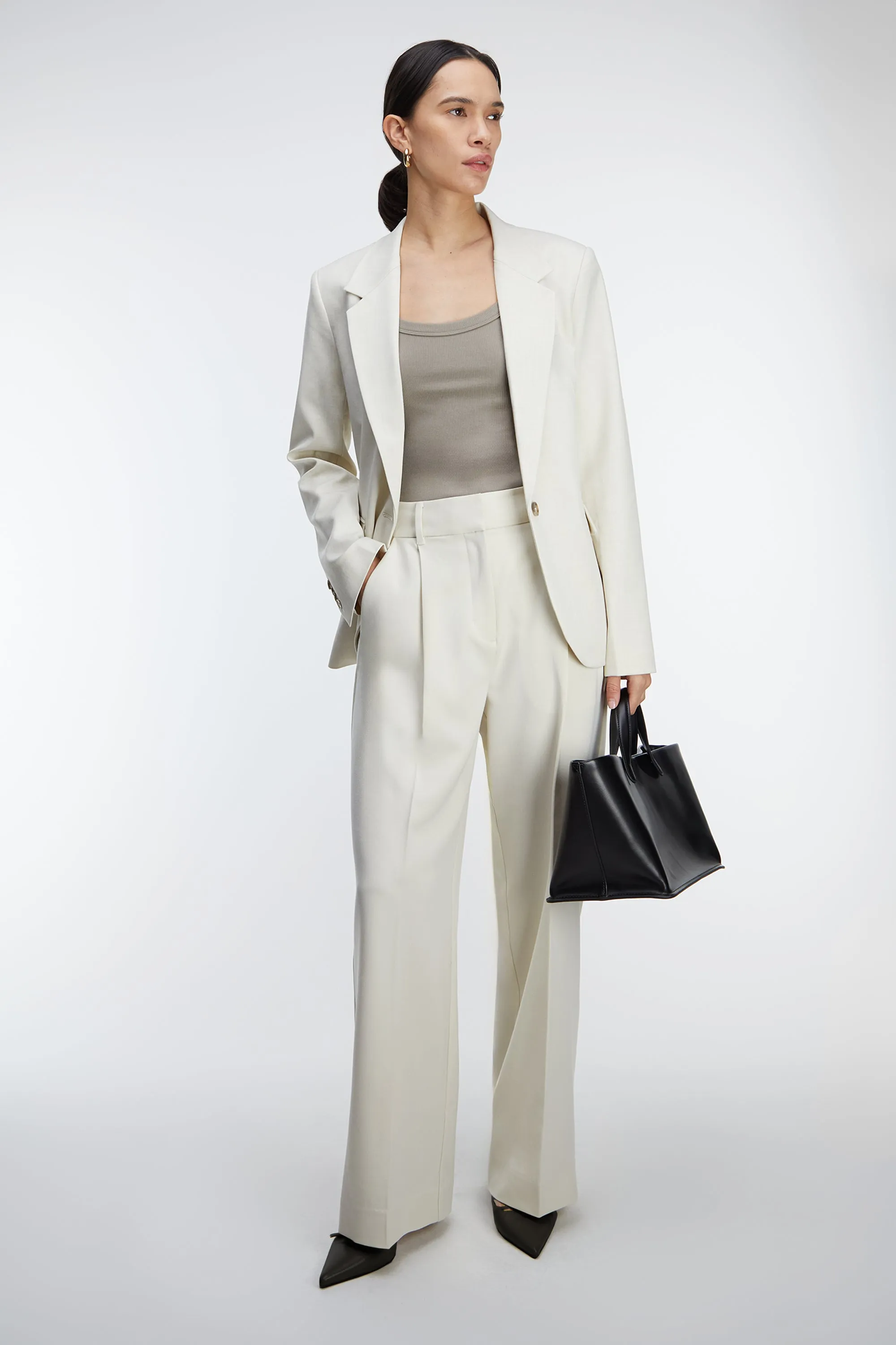 HIGH-RISE STRAIGHT LEG TROUSER sold by OAK AND FORT product image thumbnail 3