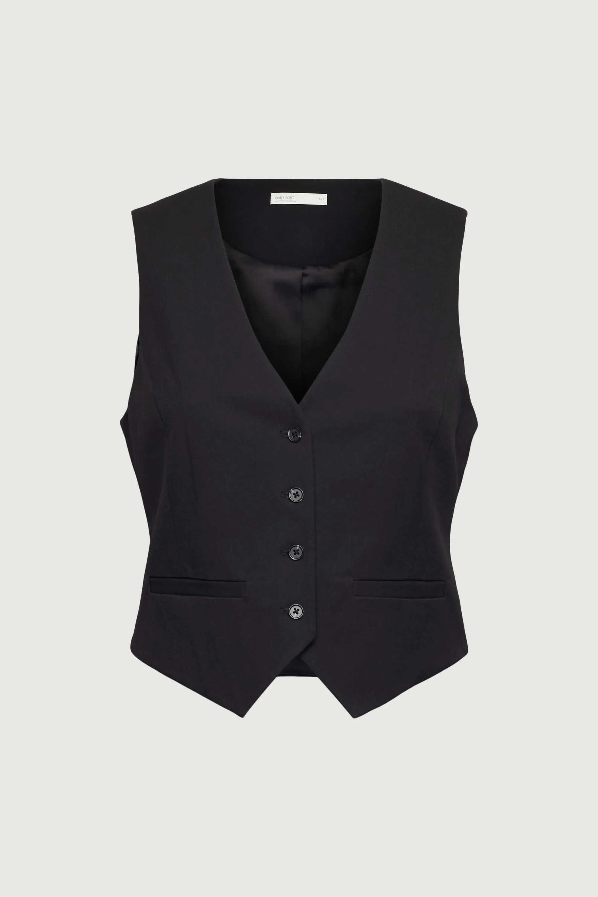 CROPPED SUITING VEST sold by OAK AND FORT product image thumbnail 5