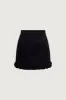 SUITING MINI SKIRT WITH RUFFLE HEM sold by OAK AND FORT
