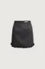 SUITING MINI SKIRT WITH RUFFLE HEM sold by OAK AND FORT
