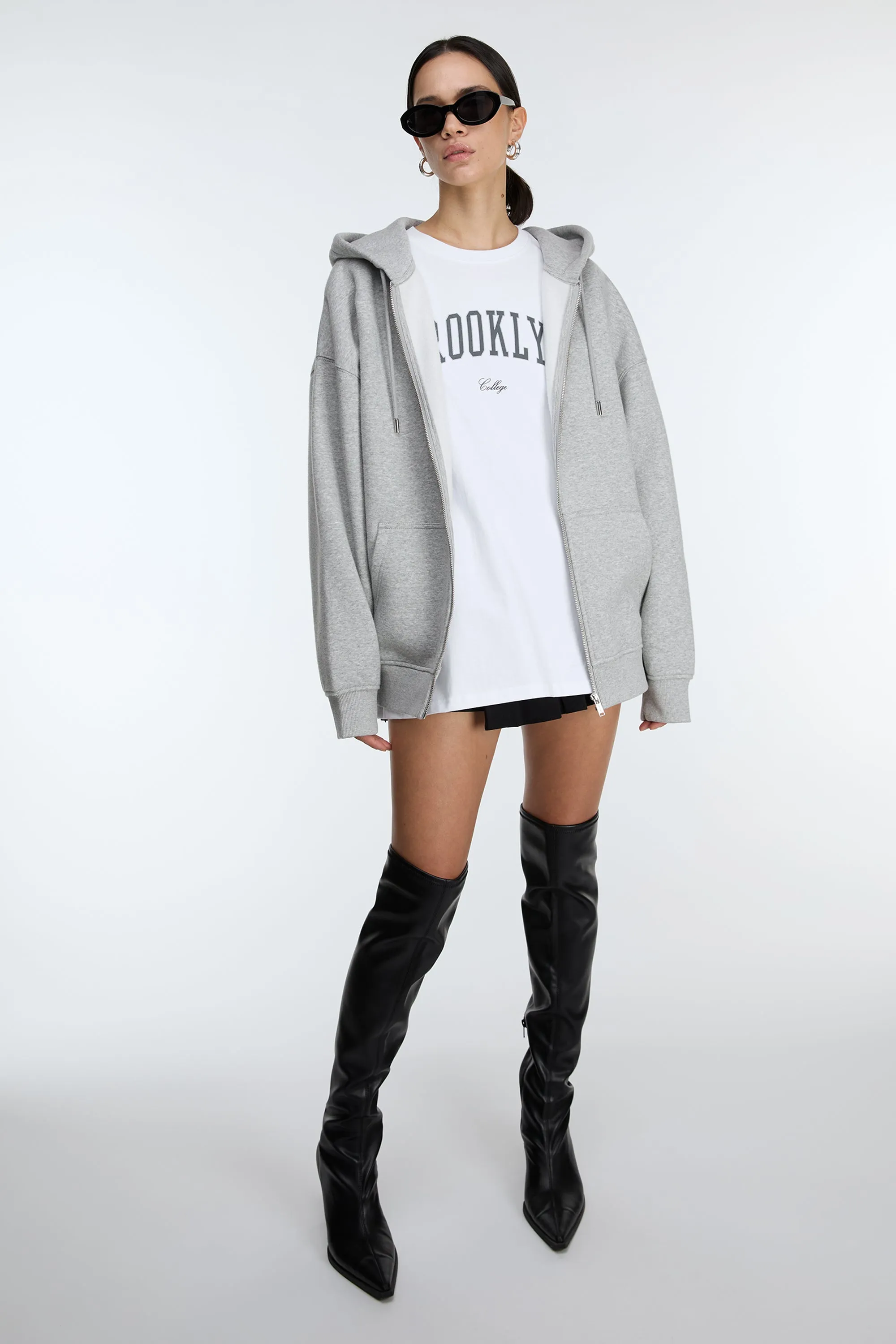 OVERSIZED BROOKLYN LONG SLEEVE TOP sold by OAK AND FORT product image thumbnail 2