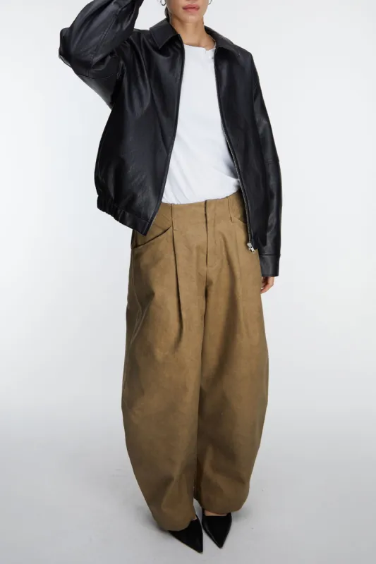 VOLUMINOUS BARREL LEG PANT sold by OAK AND FORT